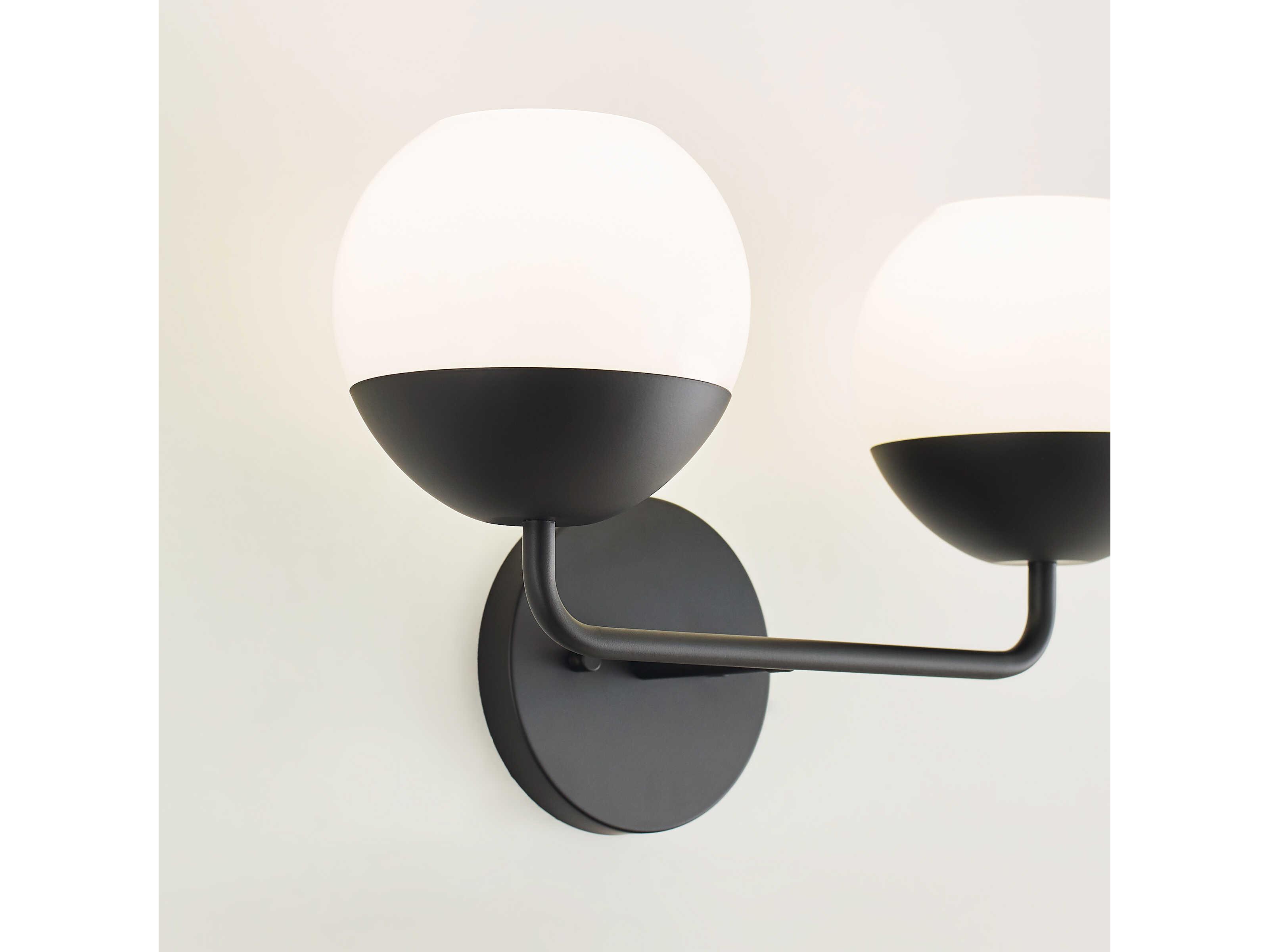 Visual Comfort Studio Alvin 2-Light Midnight Black Vanity Light