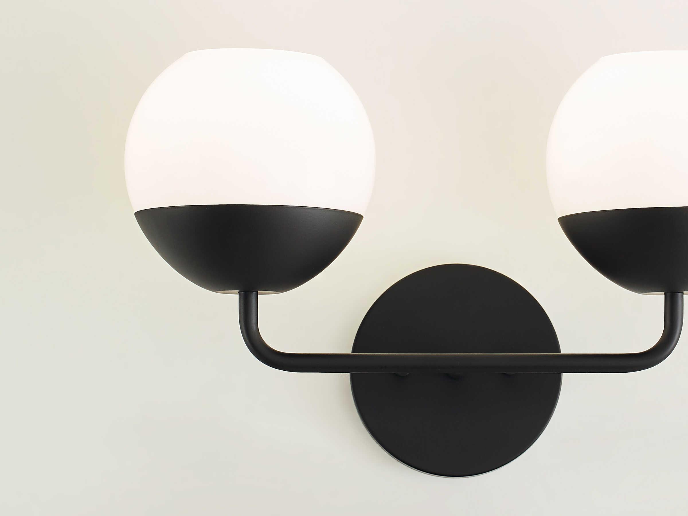 Visual Comfort Studio Alvin 2-Light Midnight Black Vanity Light