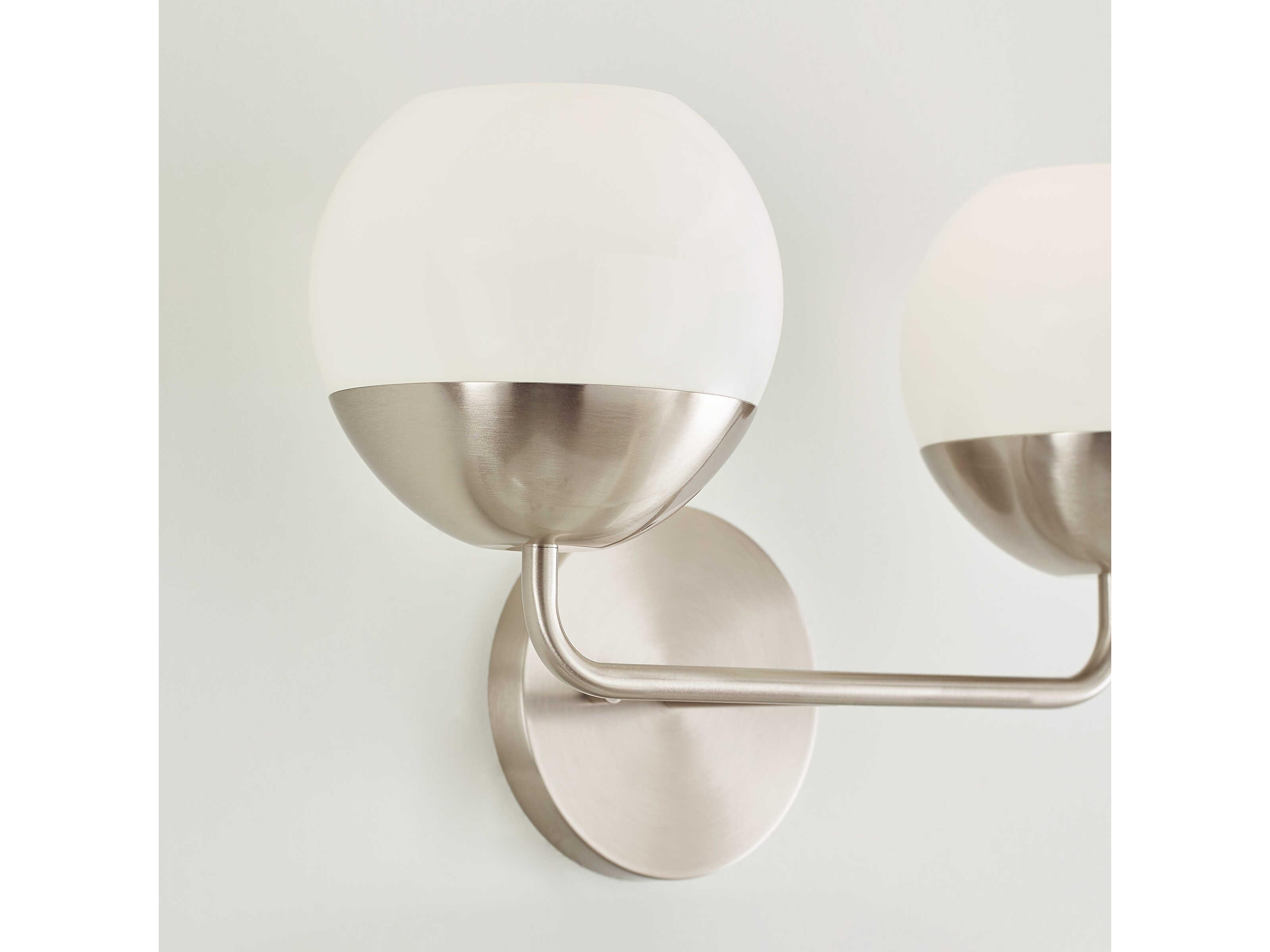 Visual Comfort Studio Alvin 2-Light Brushed Nickel Vanity Light