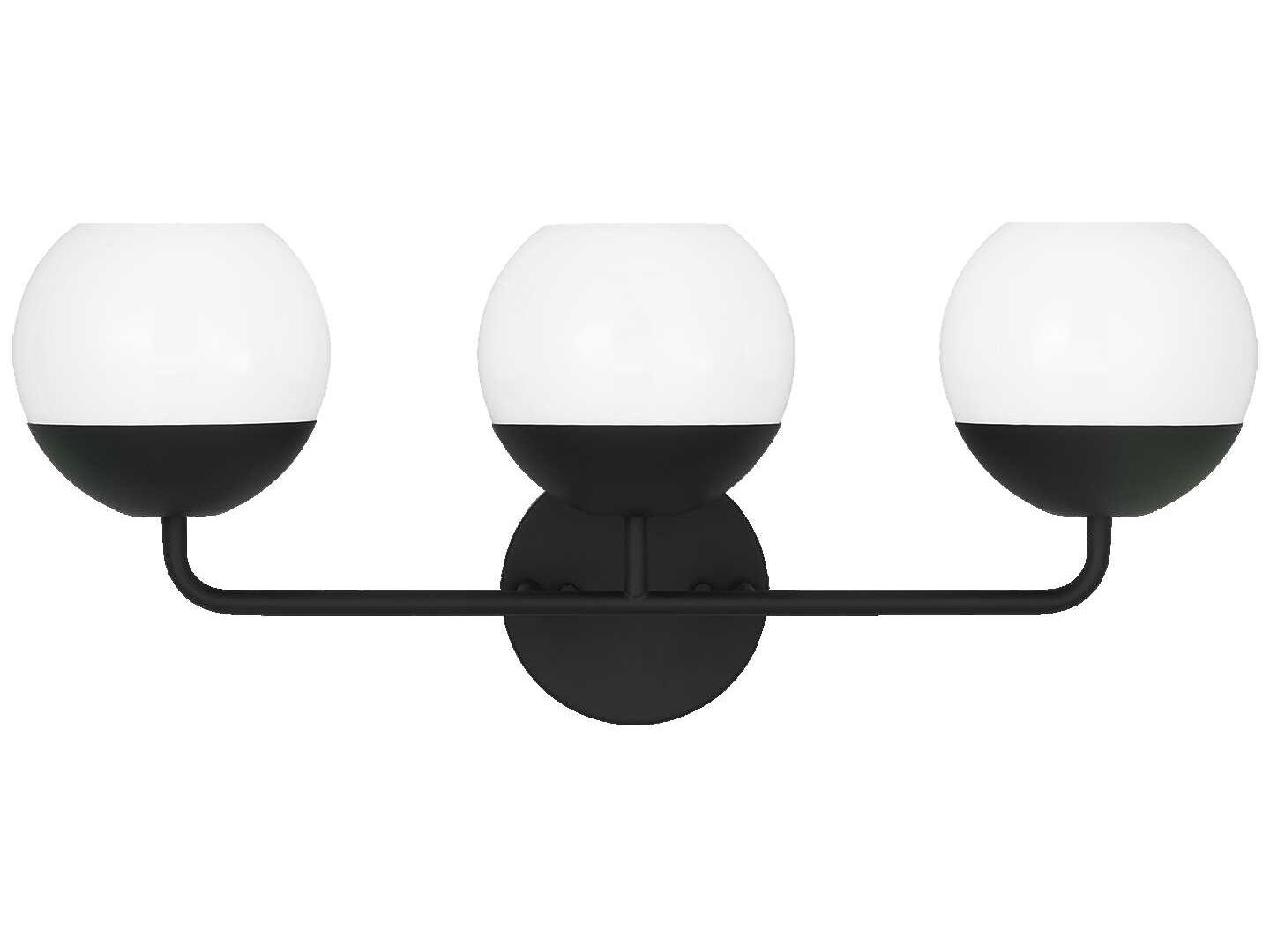 Visual Comfort Studio Alvin 3-Light Midnight Black Vanity Light