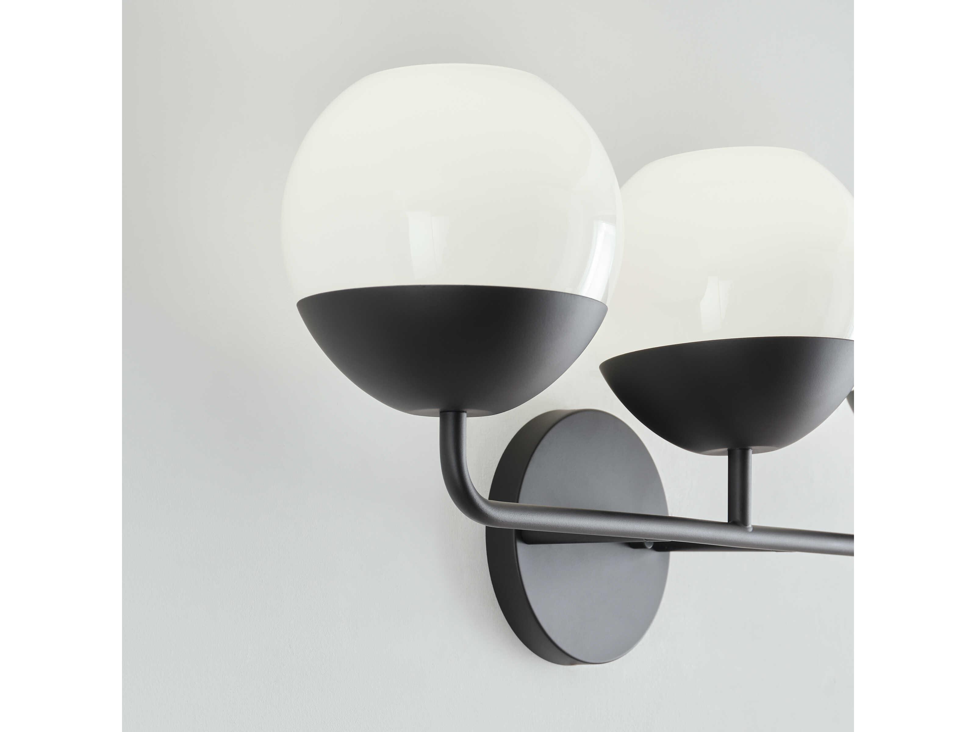 Visual Comfort Studio Alvin 3-Light Midnight Black Vanity Light