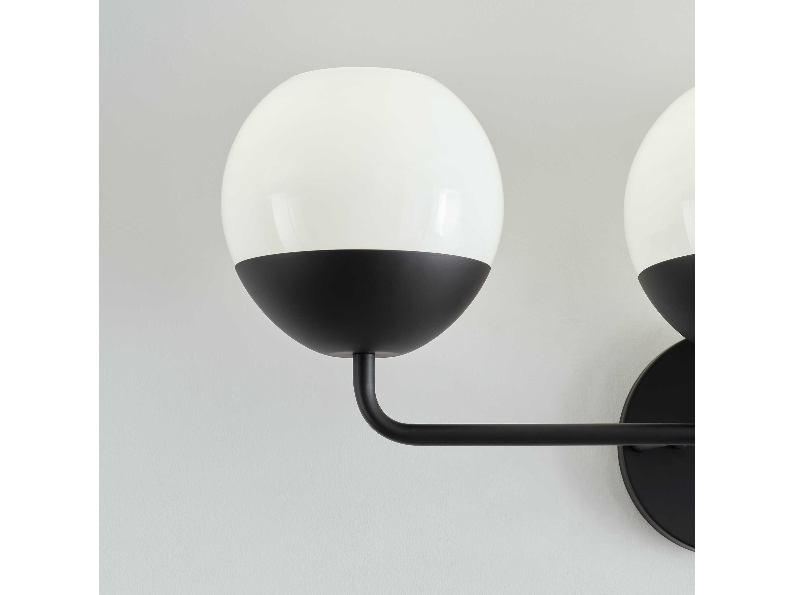 Visual Comfort Studio Alvin 3-Light Midnight Black Vanity Light