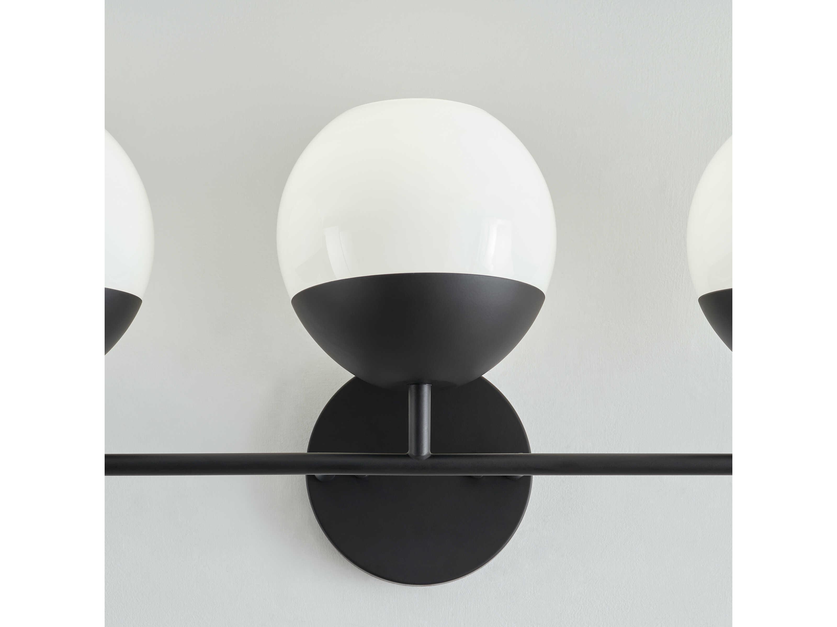 Visual Comfort Studio Alvin 3-Light Midnight Black Vanity Light