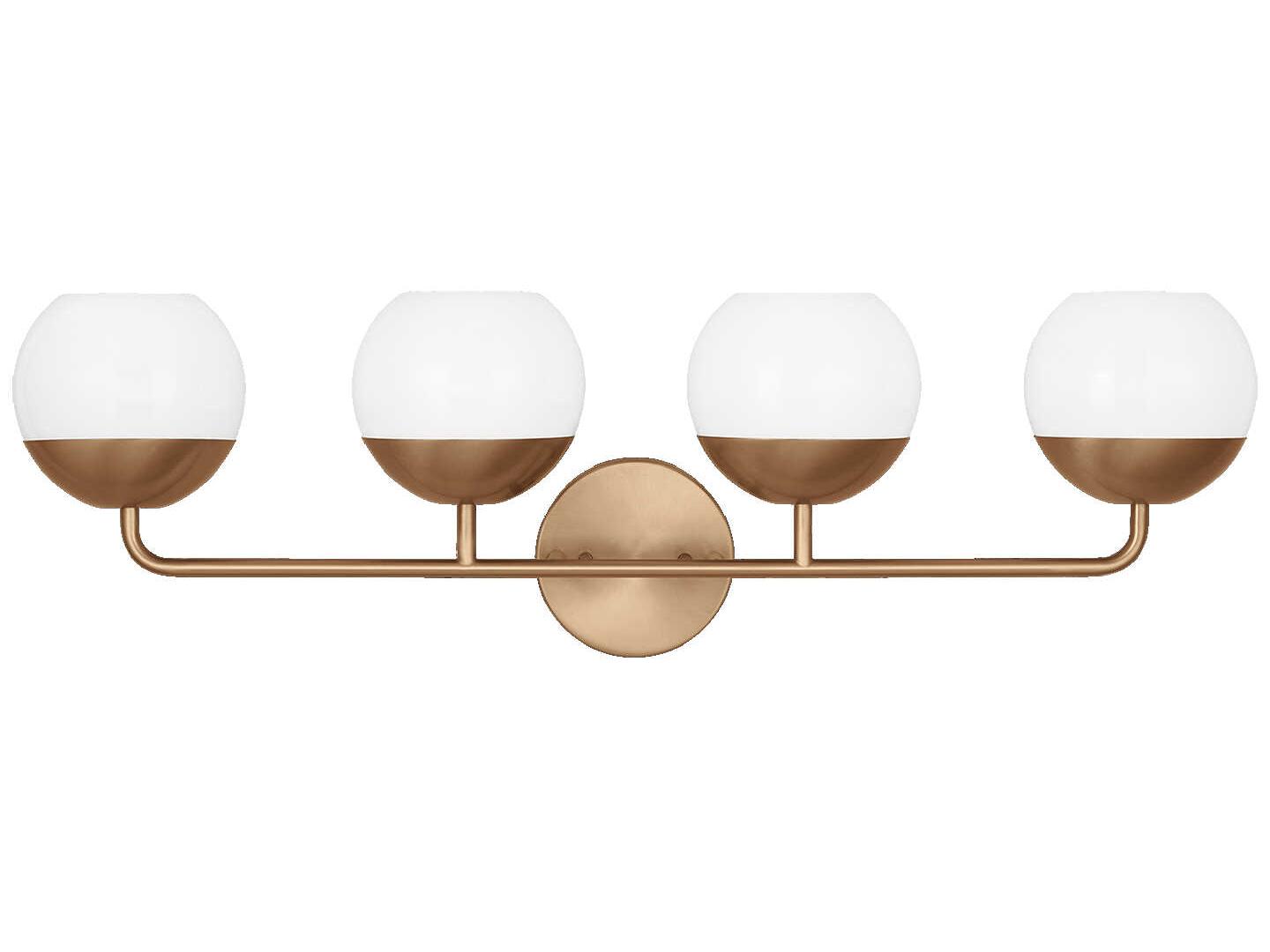 Visual Comfort Studio Alvin 4-Light Satin Brass Vanity Light