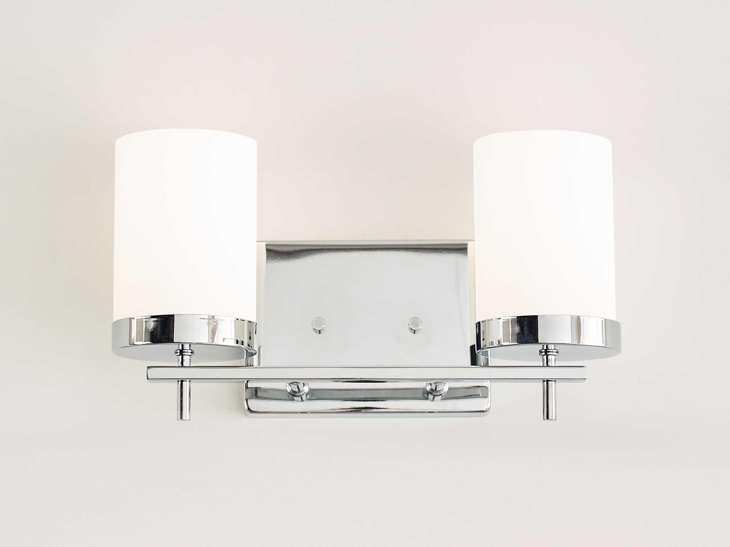 Visual Comfort Studio Zire 2-Light Chrome Vanity Light