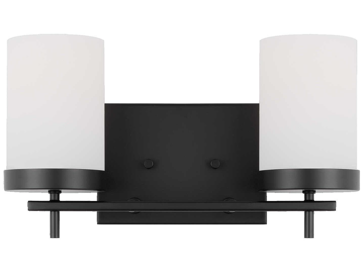 Visual Comfort Studio Zire 2-Light Midnight Black Vanity Light