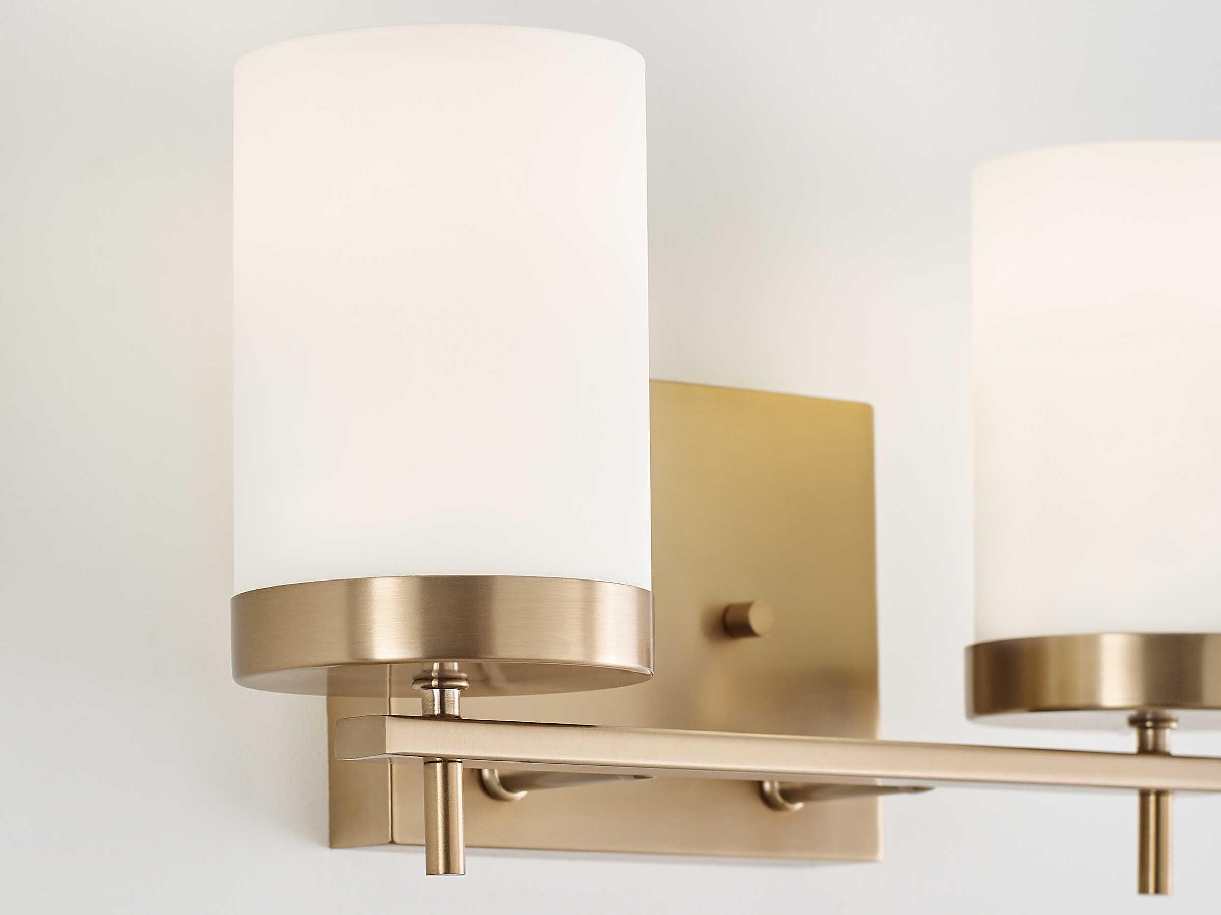 Visual Comfort Studio Zire 2-Light Satin Brass Vanity Light