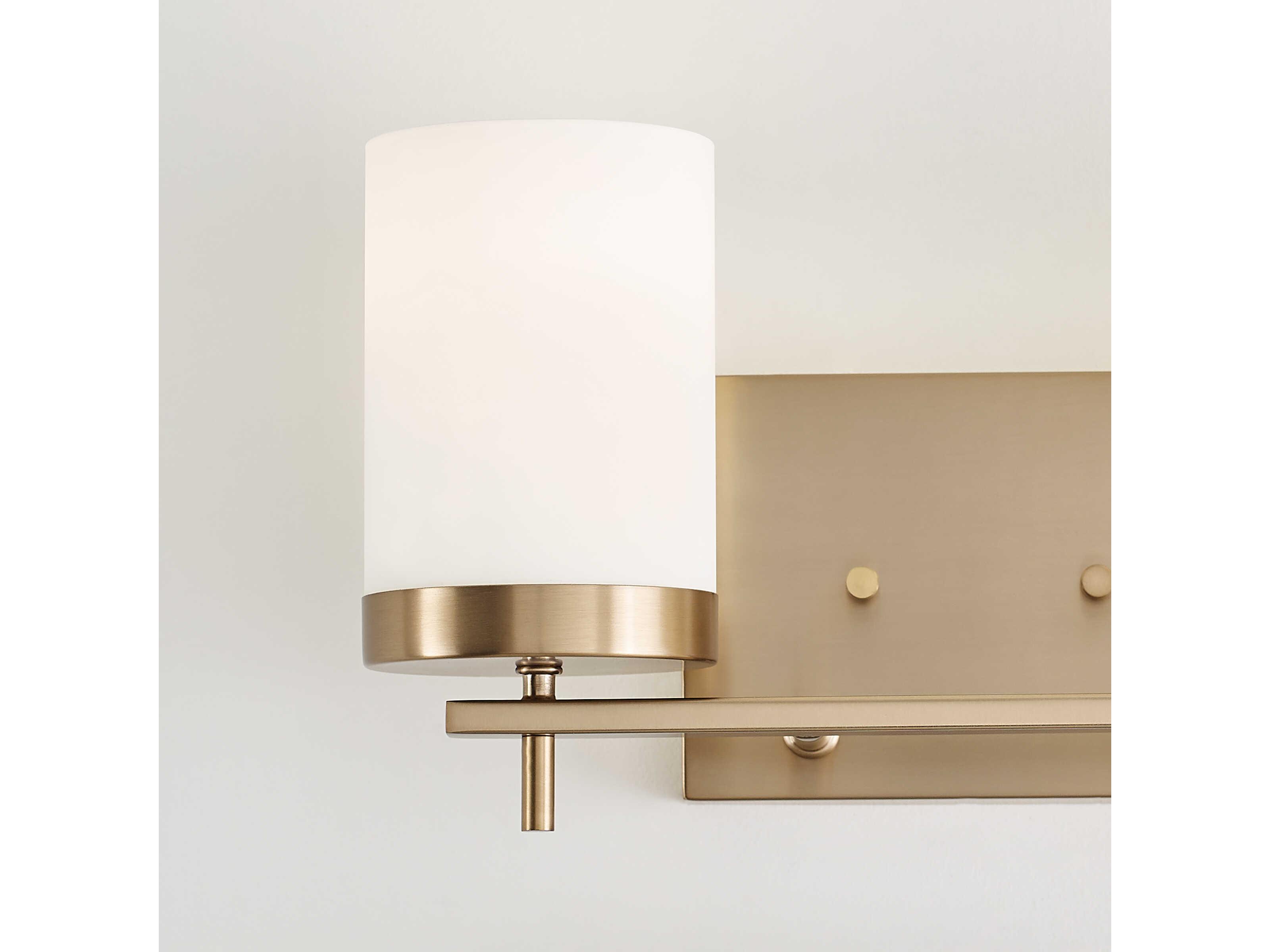 Visual Comfort Studio Zire 2-Light Satin Brass Vanity Light