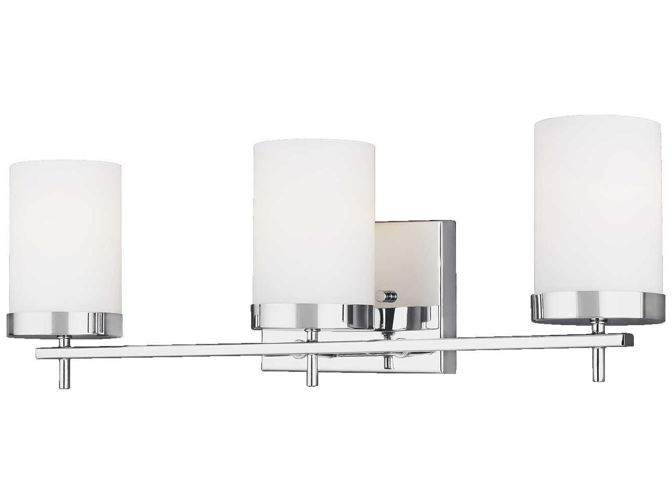 Visual Comfort Studio Zire 3-Light Chrome Vanity Light