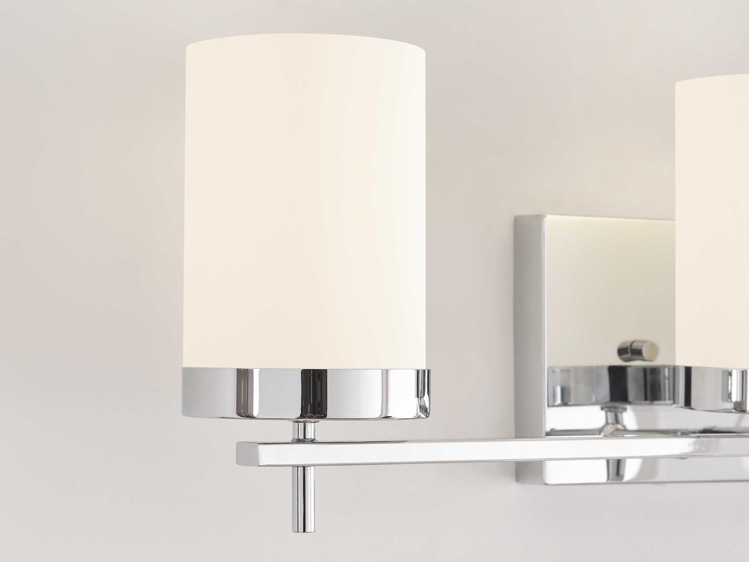 Visual Comfort Studio Zire 3-Light Chrome Vanity Light