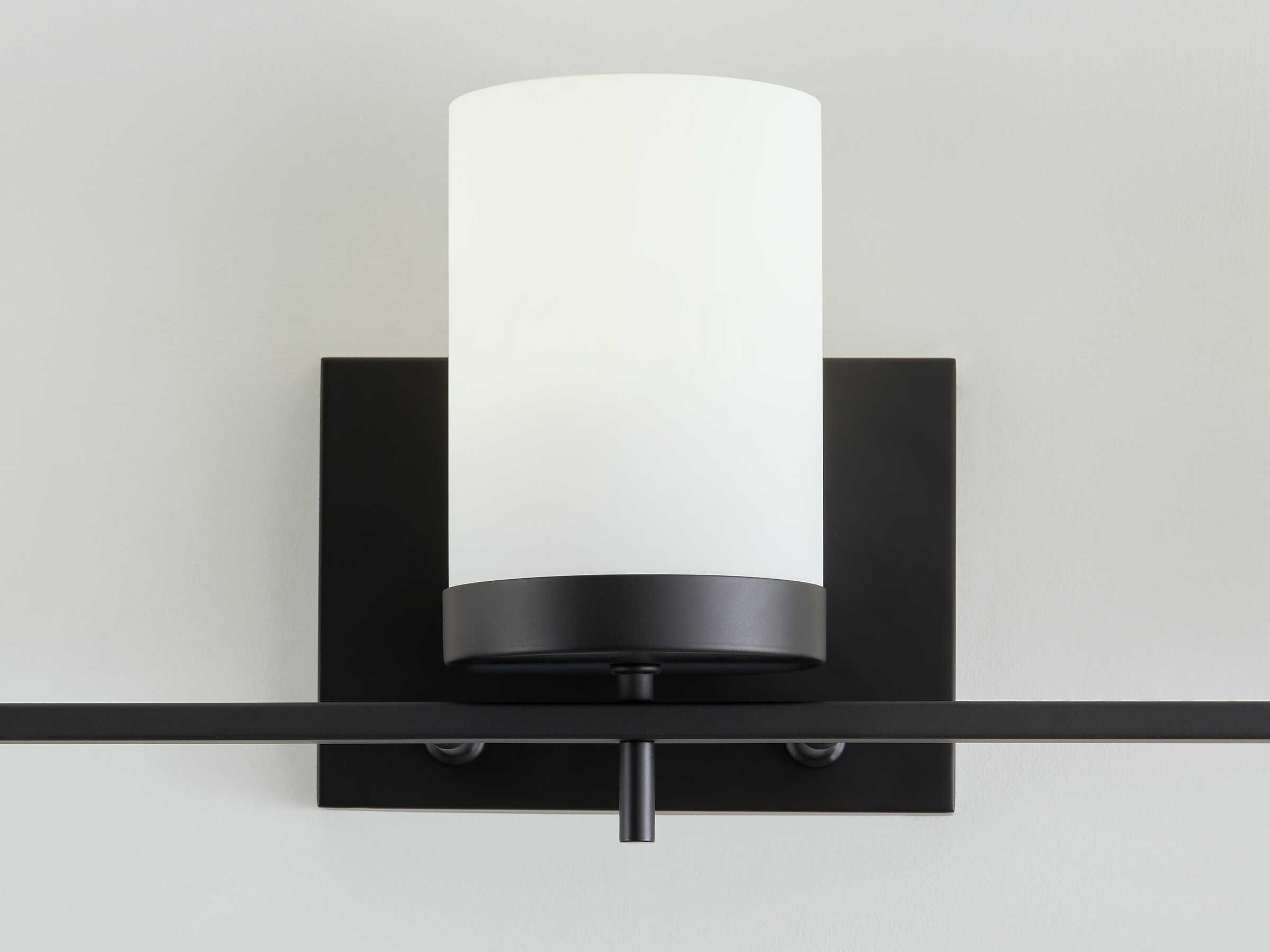 Visual Comfort Studio Zire 3-Light Midnight Black Vanity Light