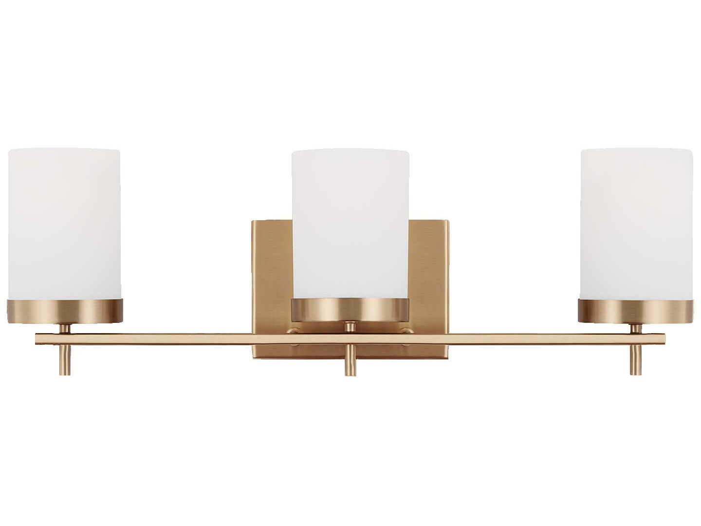 Visual Comfort Studio Zire 3-Light Satin Brass Vanity Light