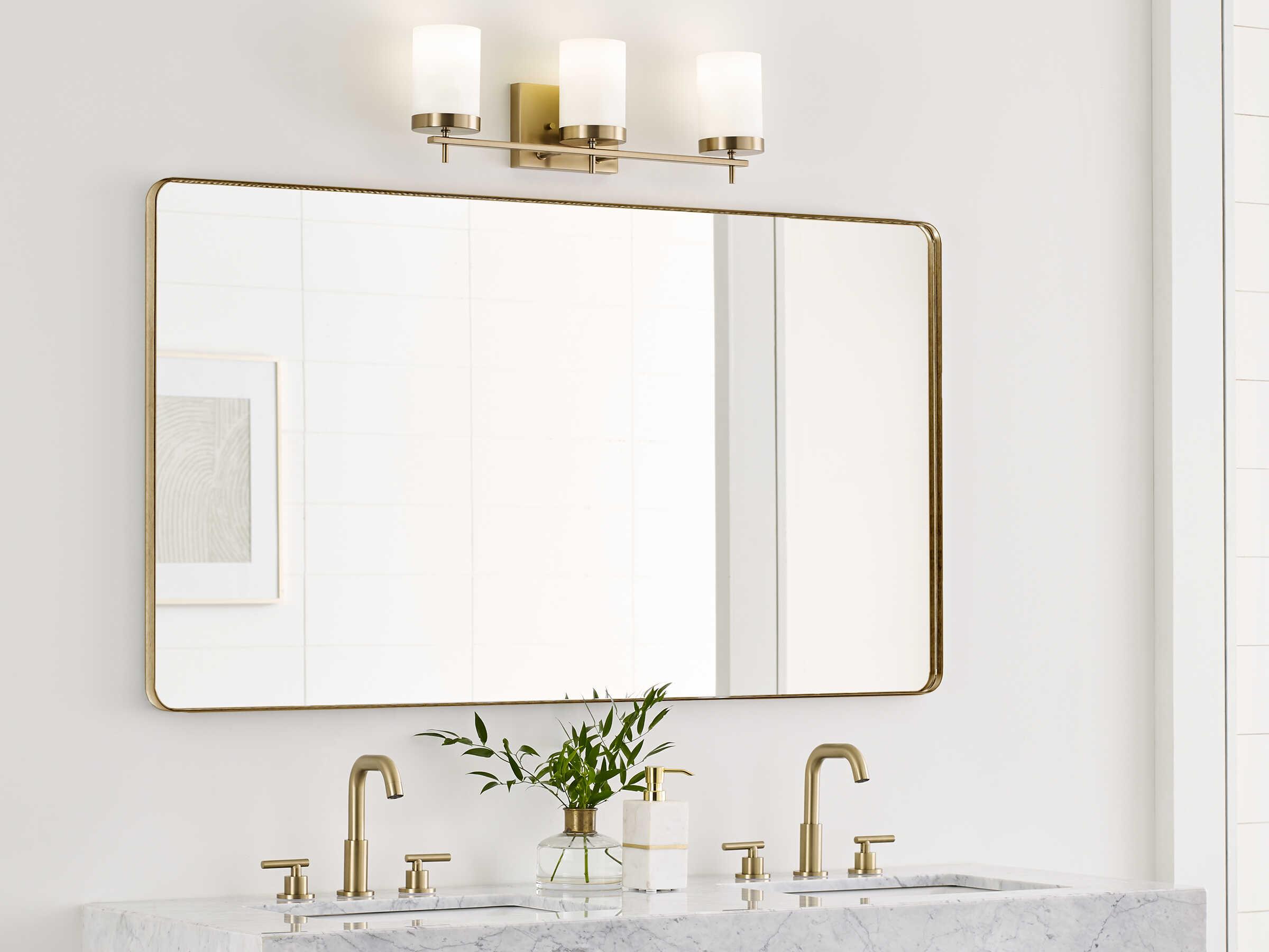 Visual Comfort Studio Zire 3-Light Satin Brass Vanity Light