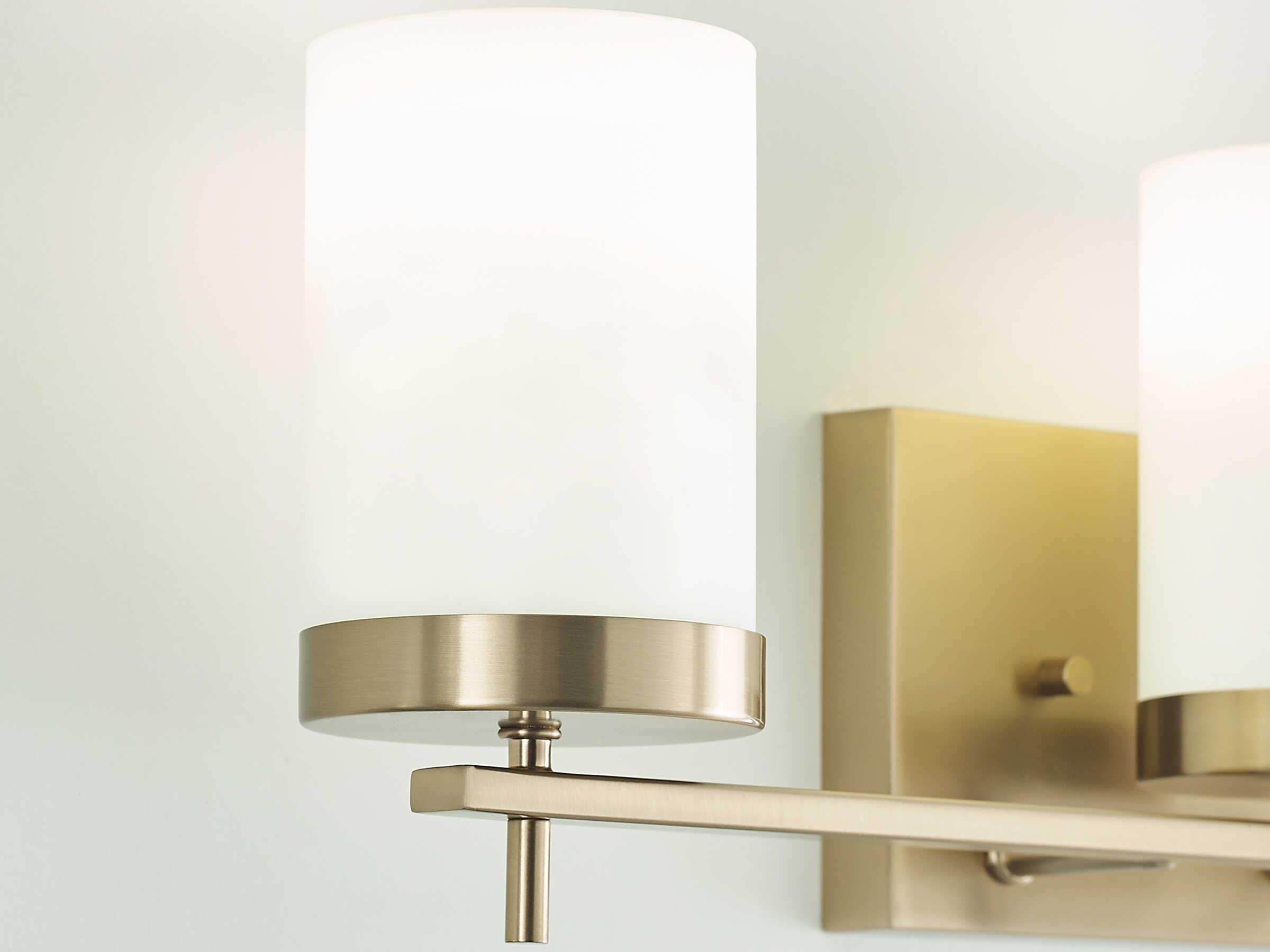 Visual Comfort Studio Zire 3-Light Satin Brass Vanity Light