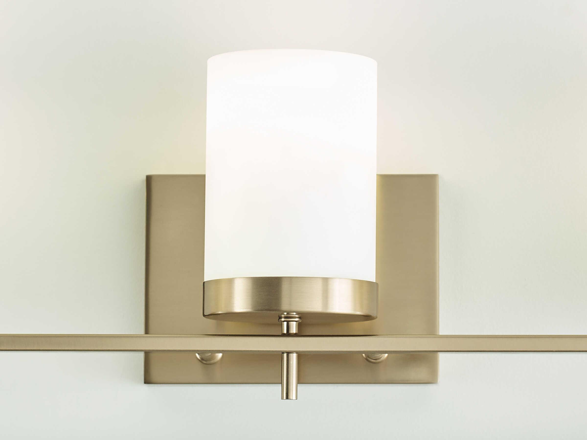 Visual Comfort Studio Zire 3-Light Satin Brass Vanity Light