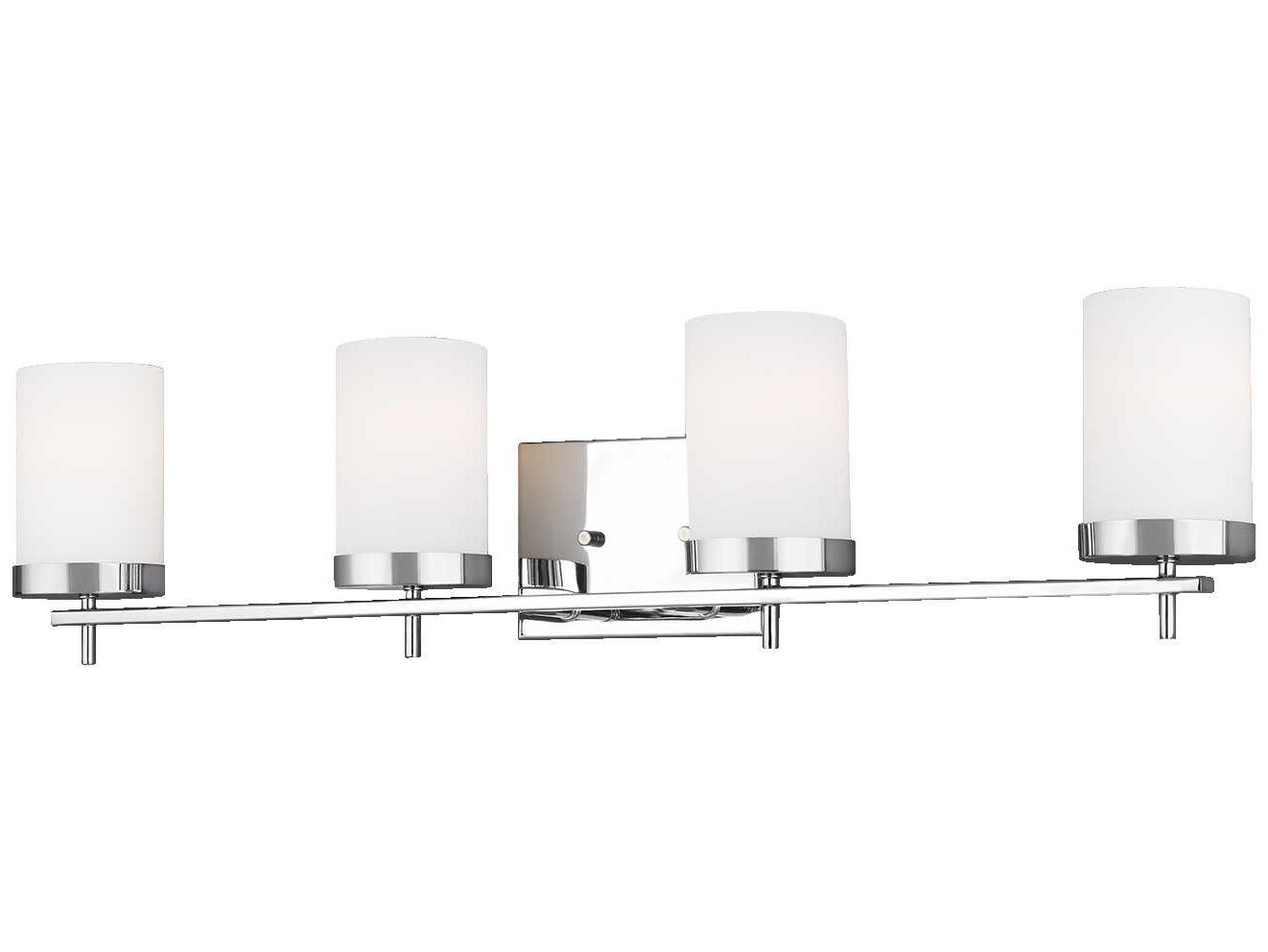 Visual Comfort Studio Zire 4-Light Chrome Vanity Light