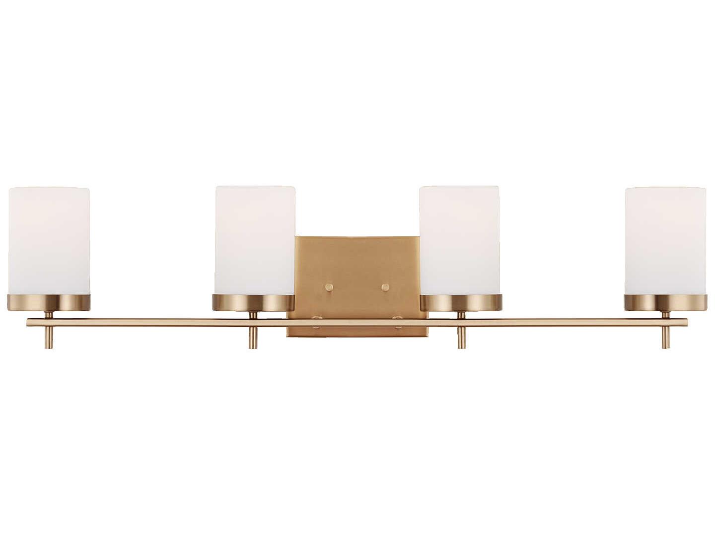 Visual Comfort Studio Zire 4-Light Satin Brass Vanity Light