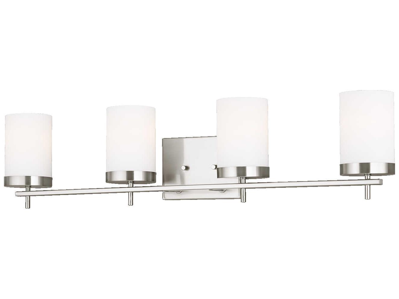 Visual Comfort Studio Zire 4-Light Brushed Nickel Vanity Light