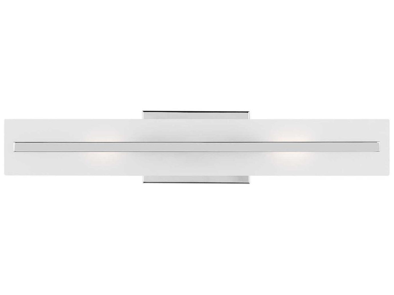 Visual Comfort Studio Dex 2-Light Chrome Vanity Light