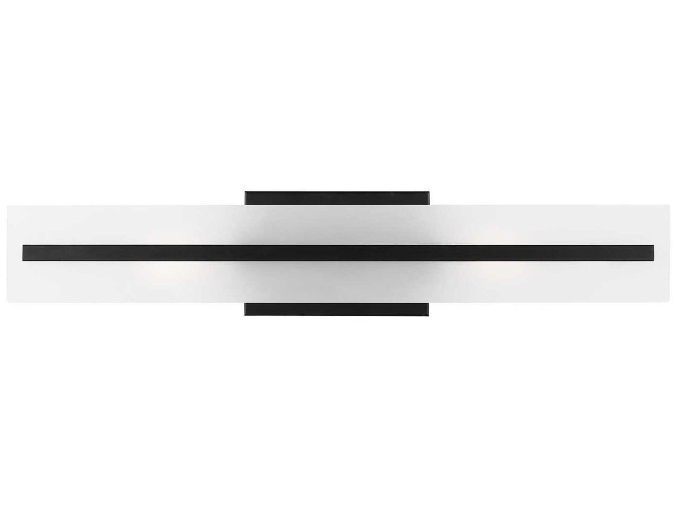 Visual Comfort Studio Dex 2-Light Midnight Black Vanity Light