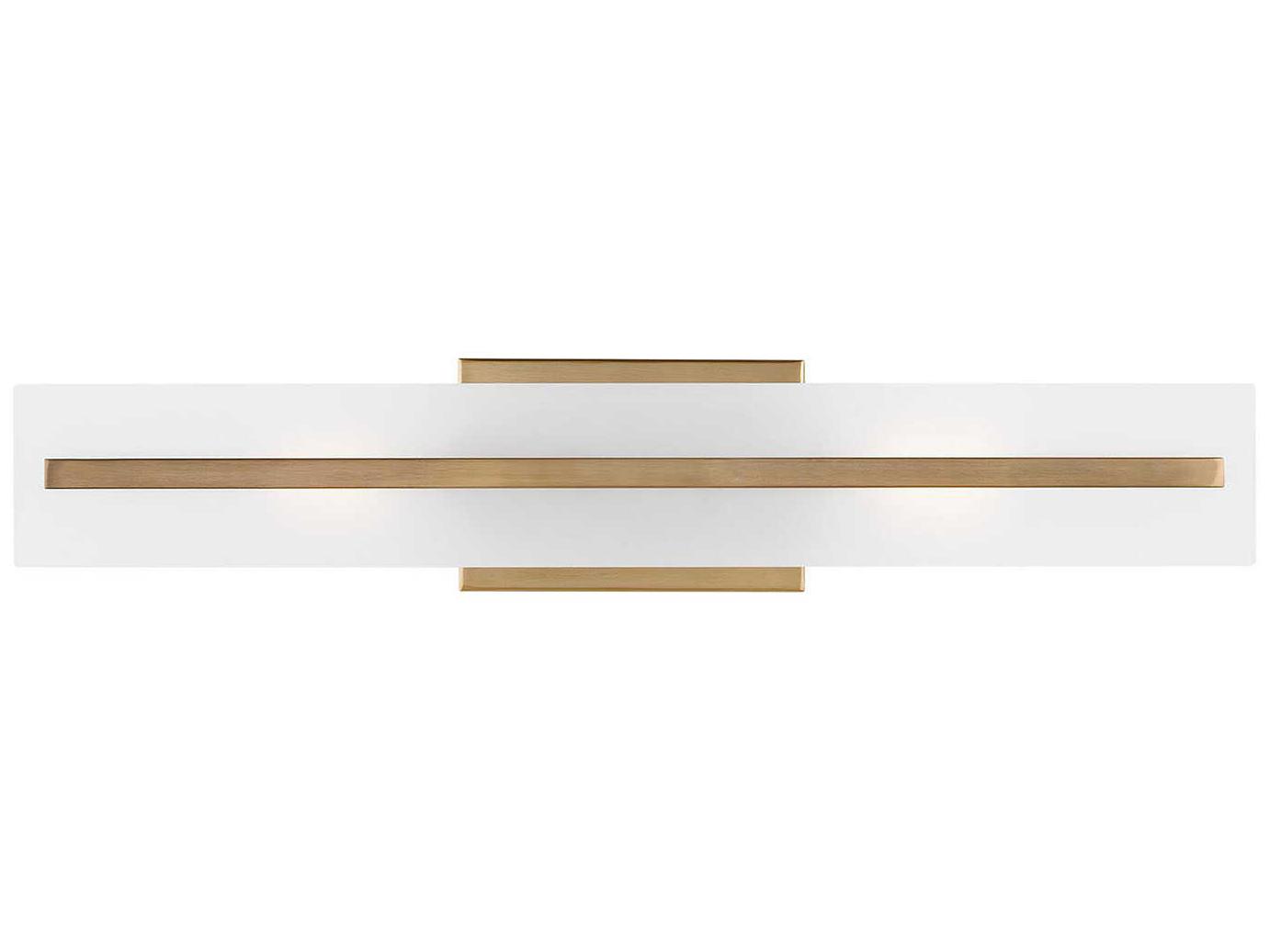 Visual Comfort Studio Dex 2-Light Satin Brass Vanity Light