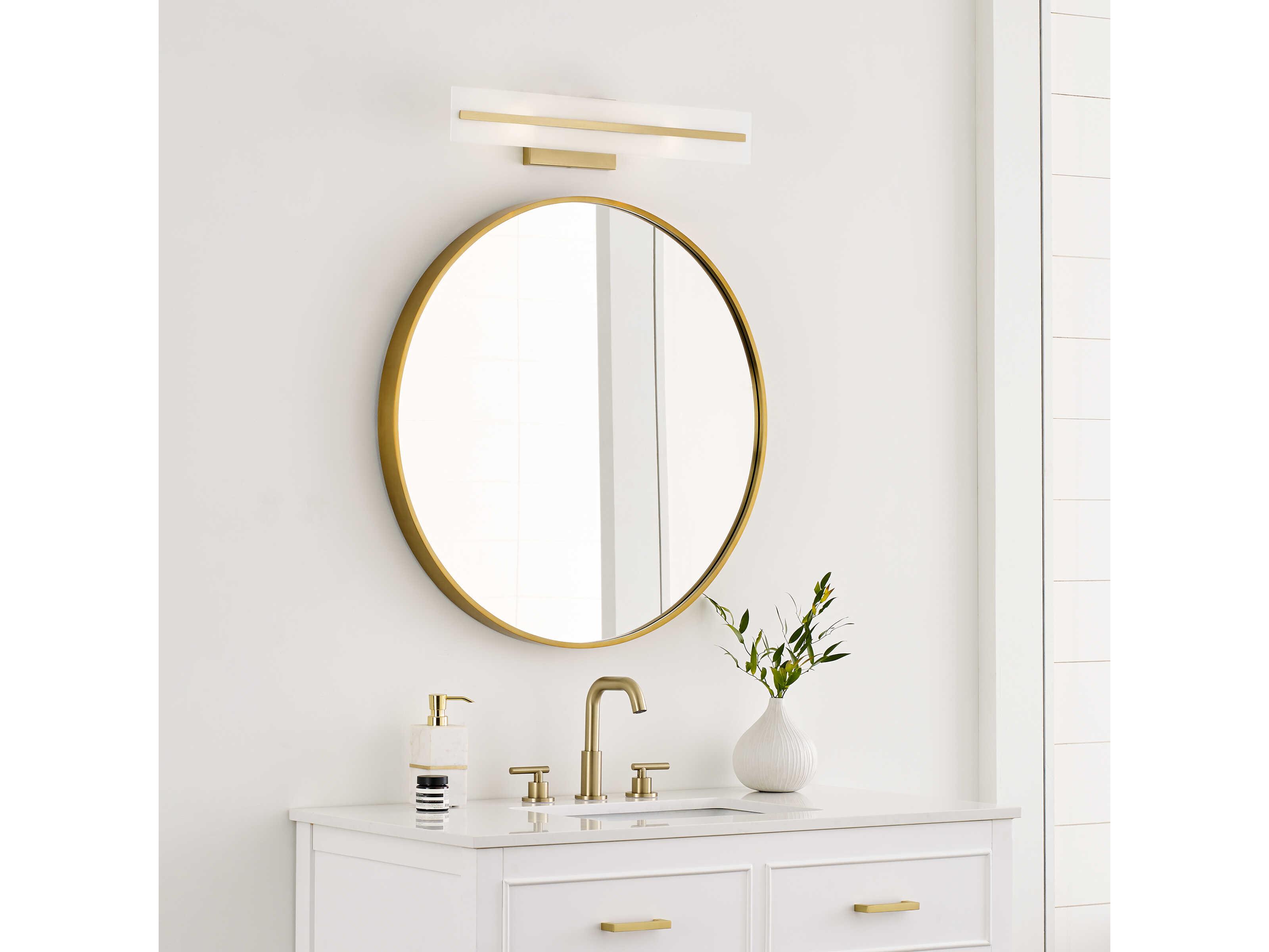 Visual Comfort Studio Dex 2-Light Satin Brass Vanity Light