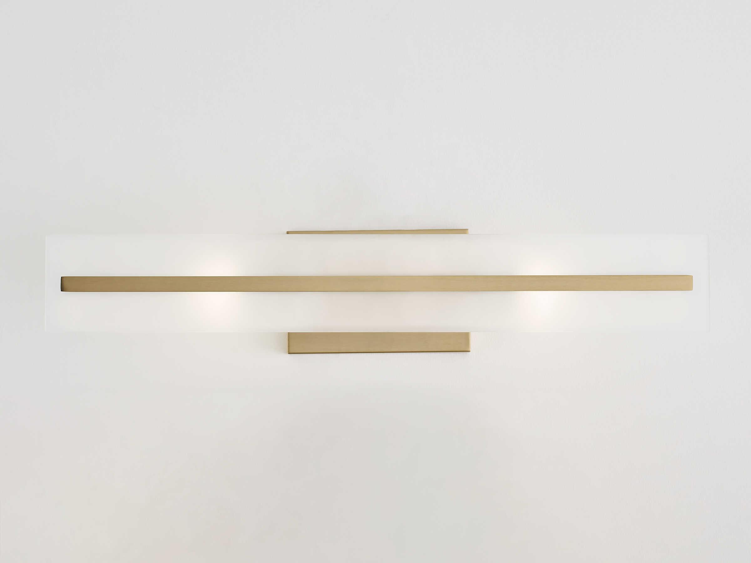 Visual Comfort Studio Dex 2-Light Satin Brass Vanity Light