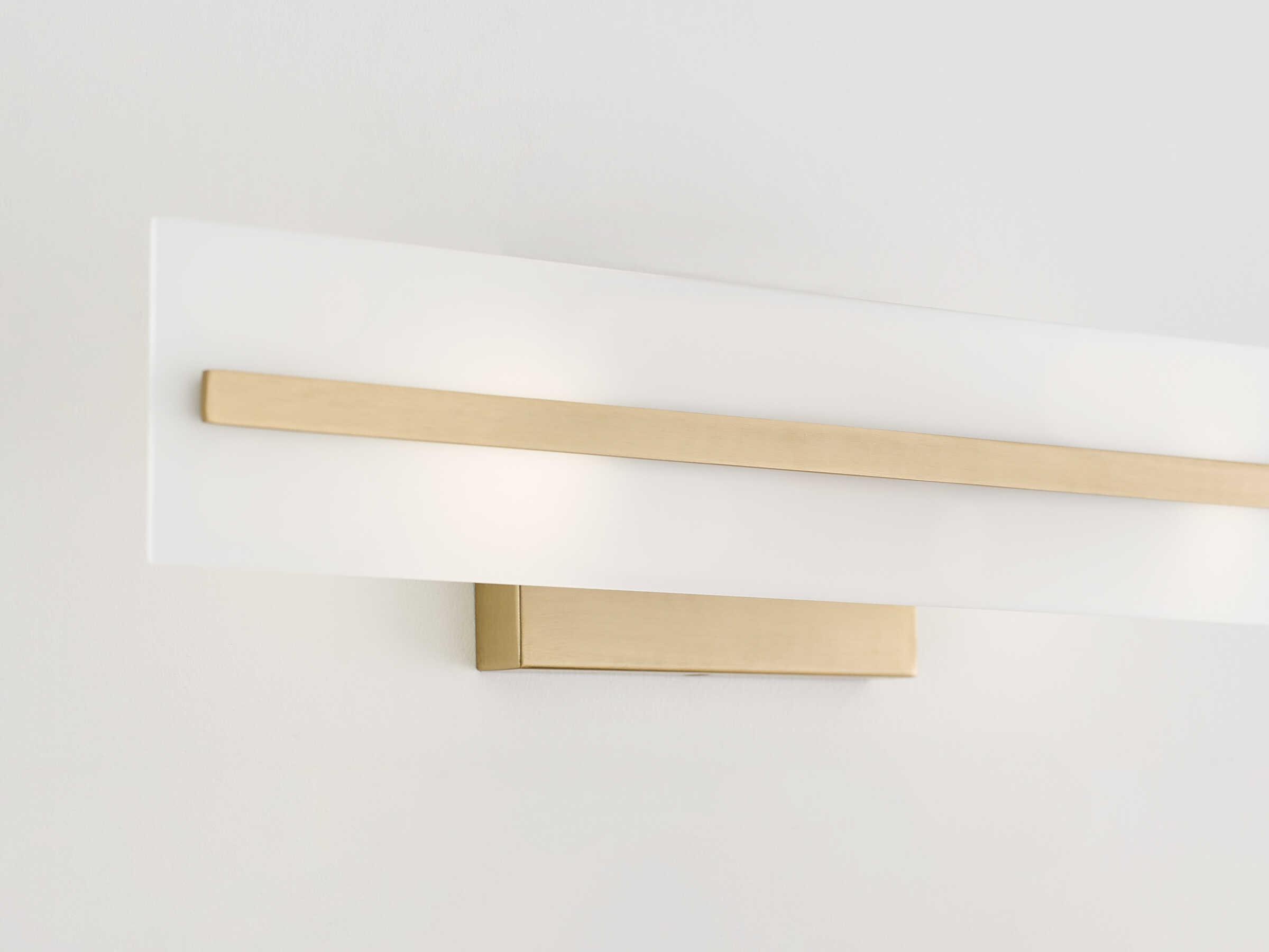 Visual Comfort Studio Dex 2-Light Satin Brass Vanity Light
