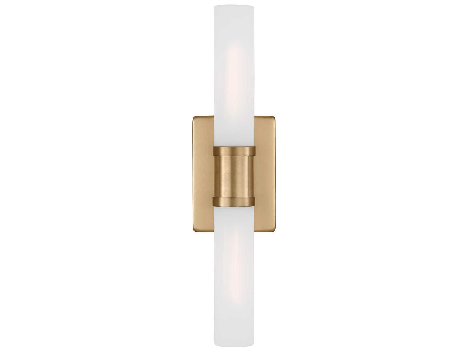 Visual Comfort Studio Keaton 2-Light Satin Brass Vanity Light