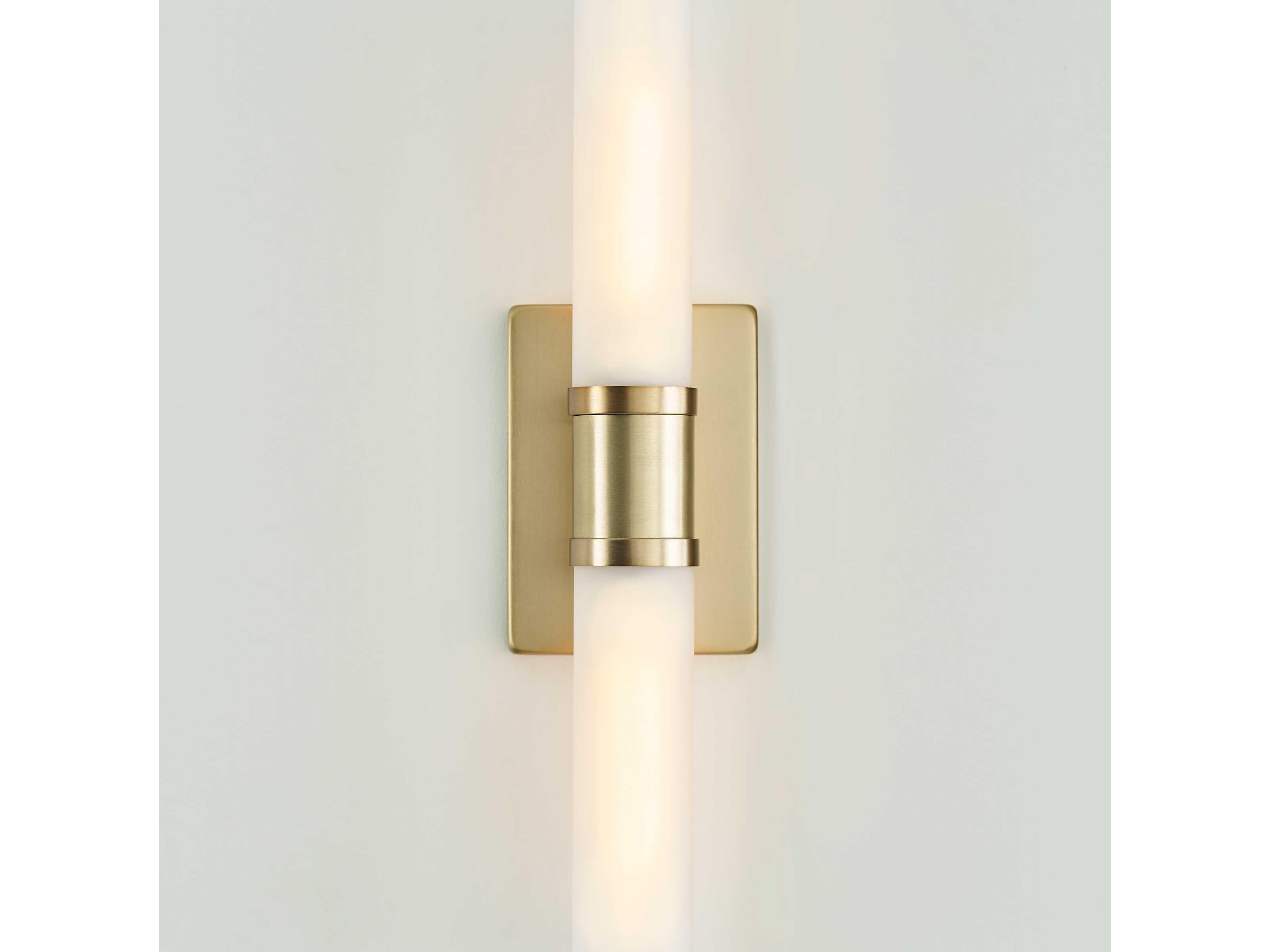 Visual Comfort Studio Keaton 2-Light Satin Brass Vanity Light