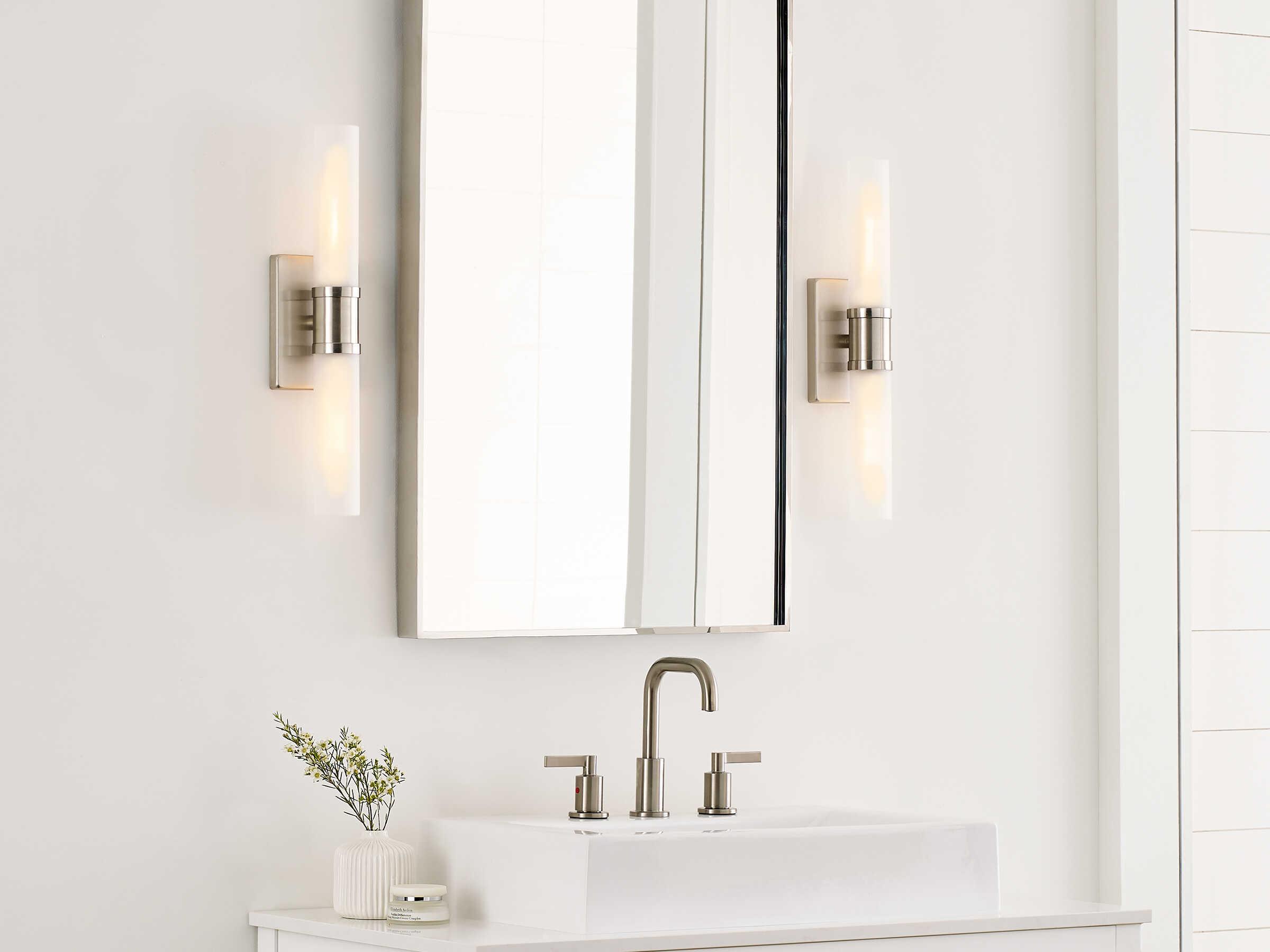 Visual Comfort Studio Keaton 2-Light Brushed Nickel Vanity Light