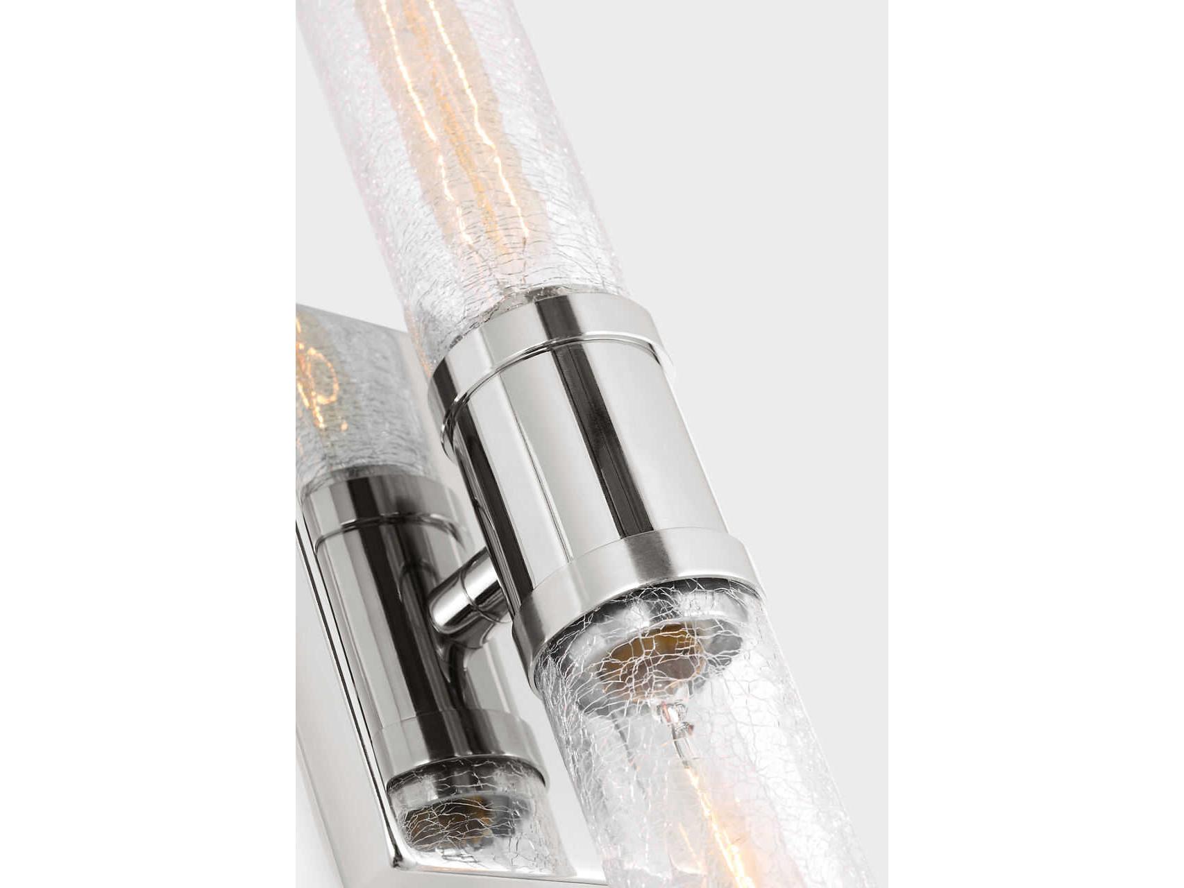 Visual Comfort Studio Keaton 2-Light Chrome Vanity Light