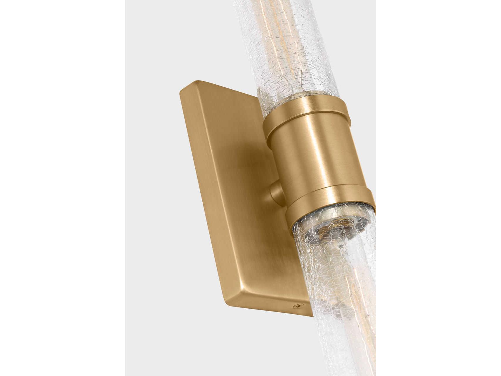 Visual Comfort Studio Keaton 2-Light Satin Brass Vanity Light