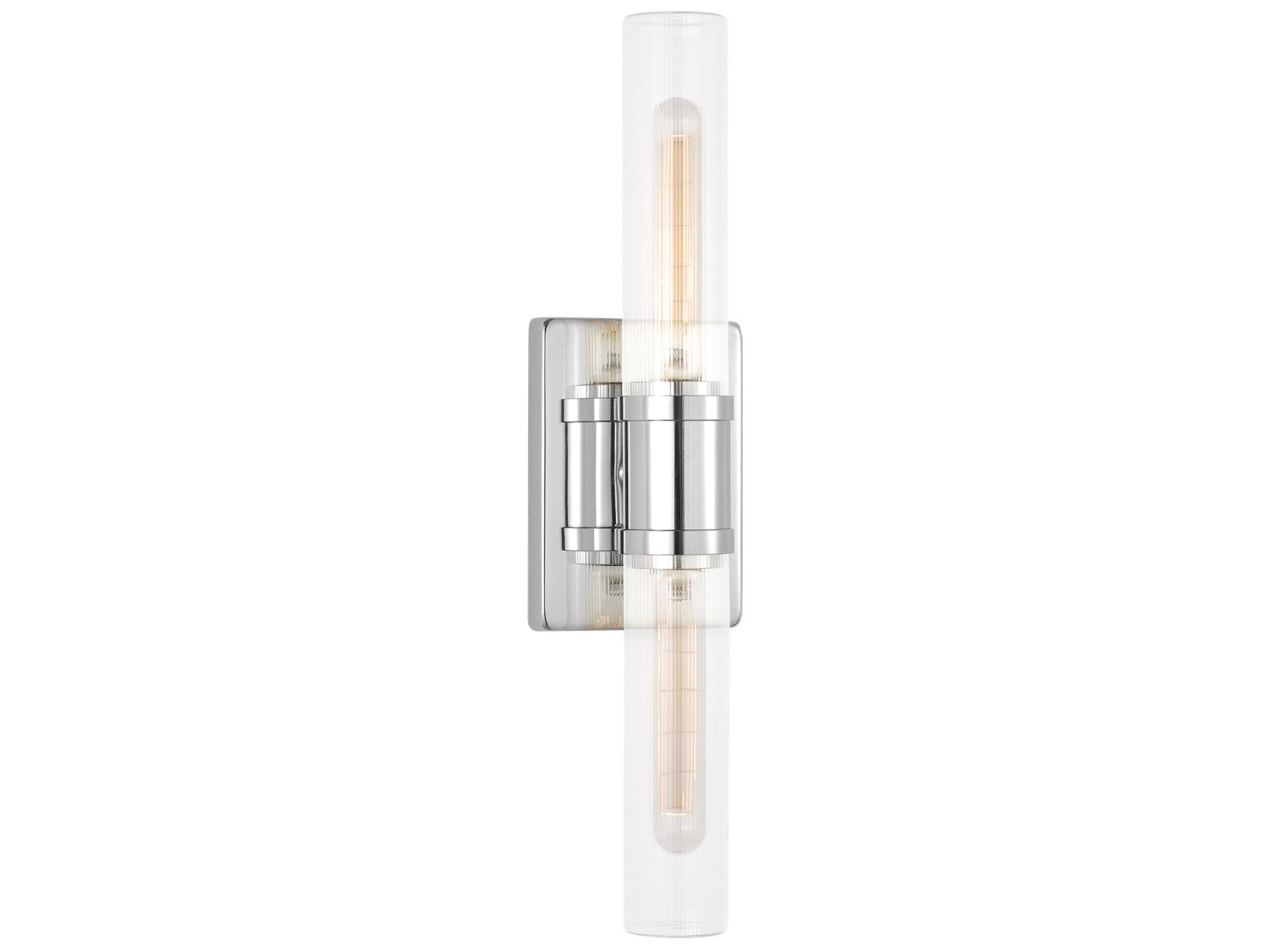 Visual Comfort Studio Keaton 2-Light Chrome Vanity Light