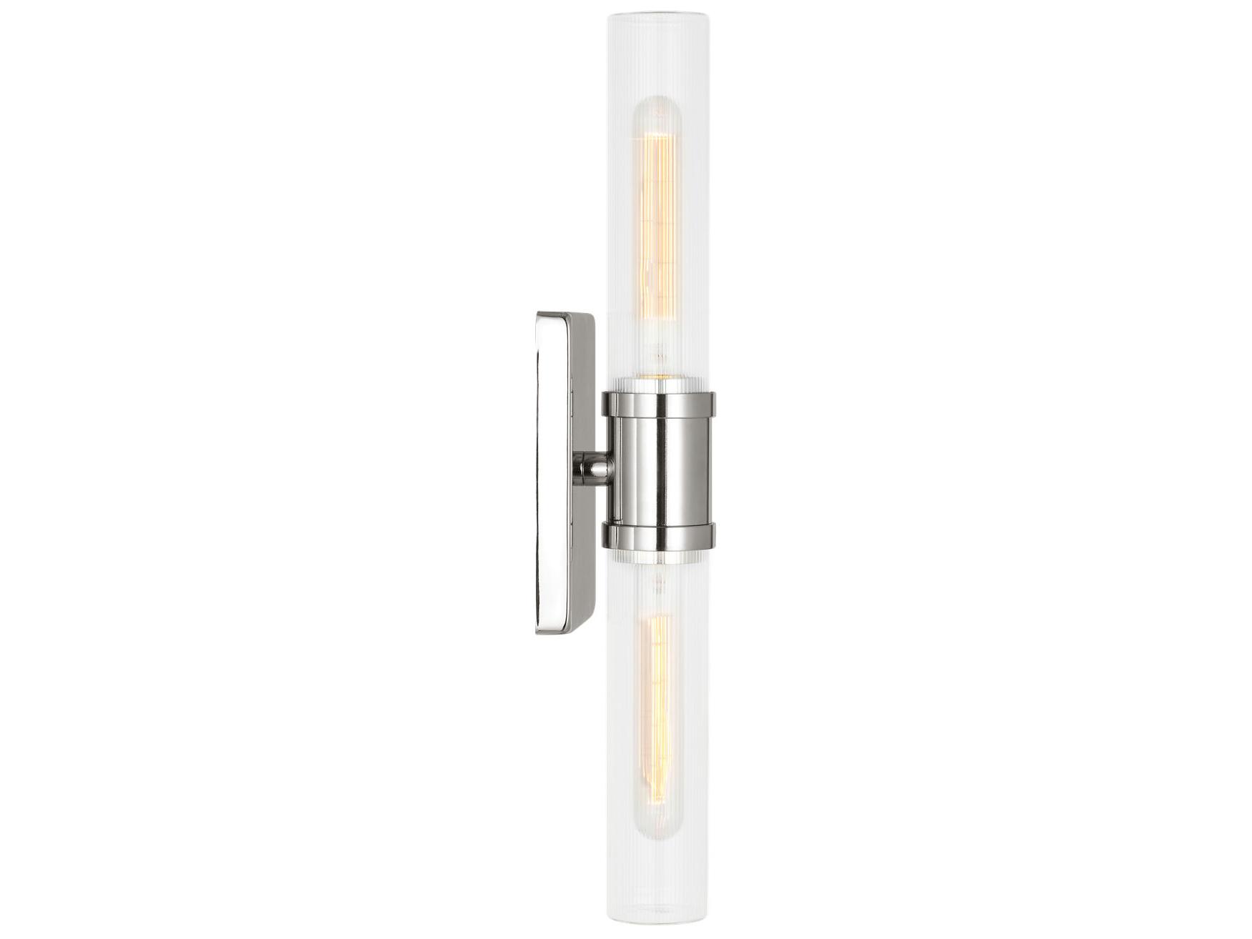 Visual Comfort Studio Keaton 2-Light Chrome Vanity Light