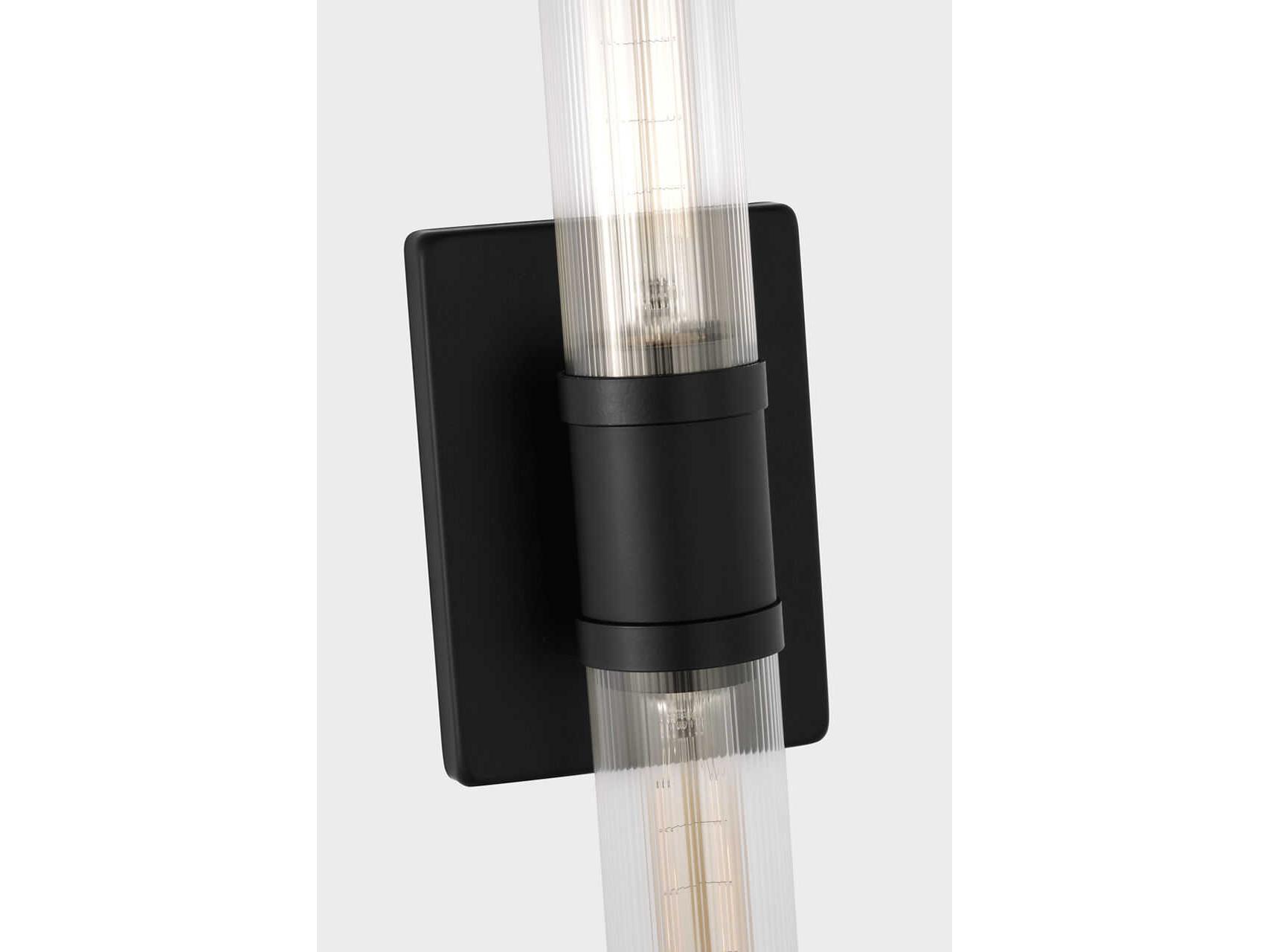 Visual Comfort Studio Keaton 2-Light Midnight Black Vanity Light ...