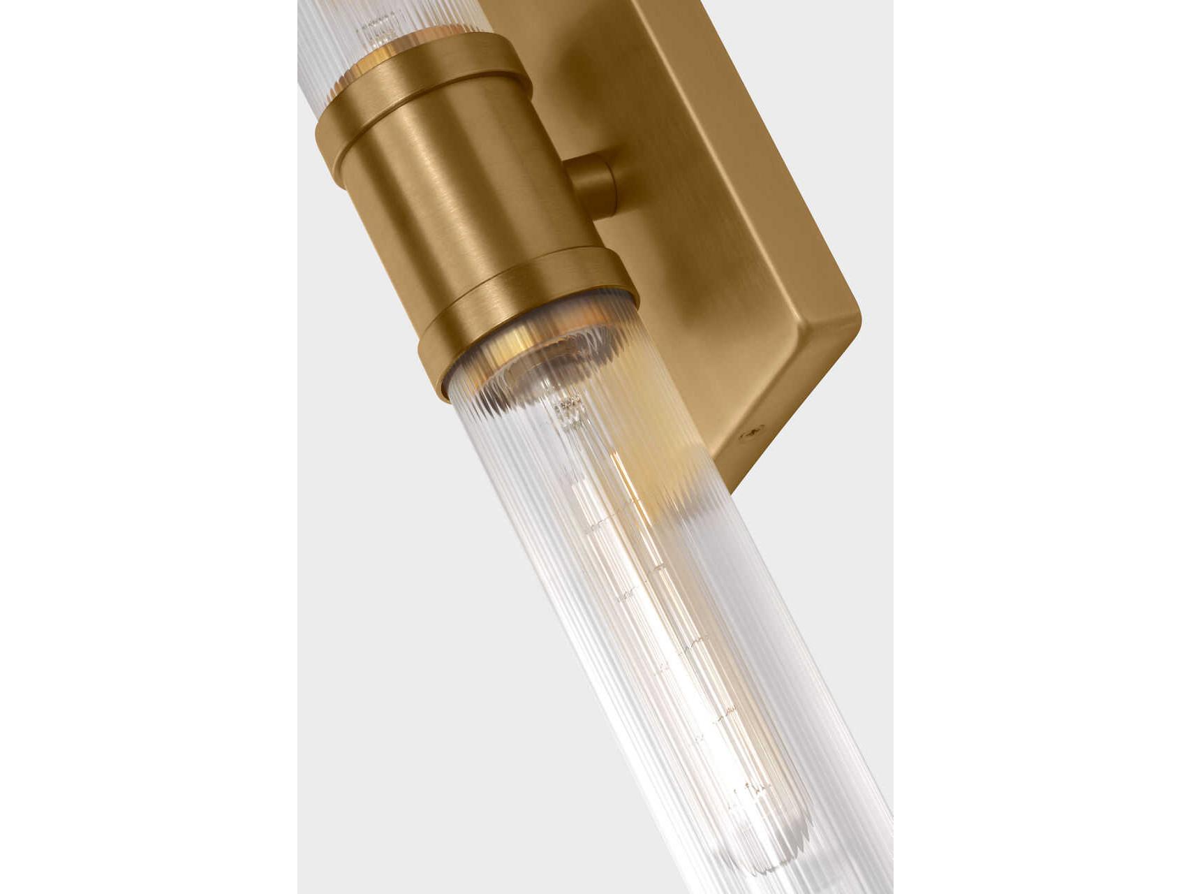 Visual Comfort Studio Keaton 2-Light Satin Brass Vanity Light