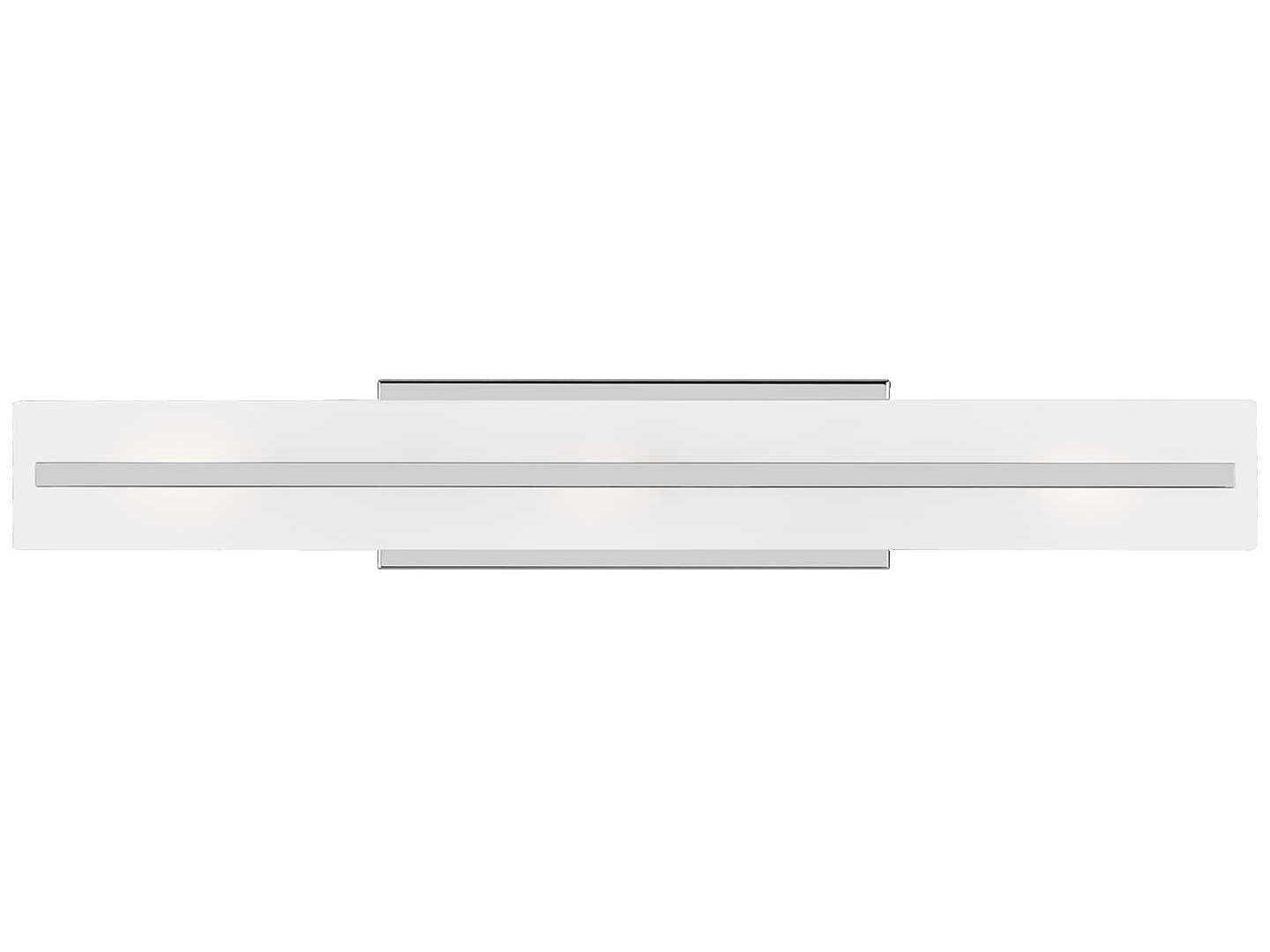 Visual Comfort Studio Dex 3-Light Chrome Vanity Light