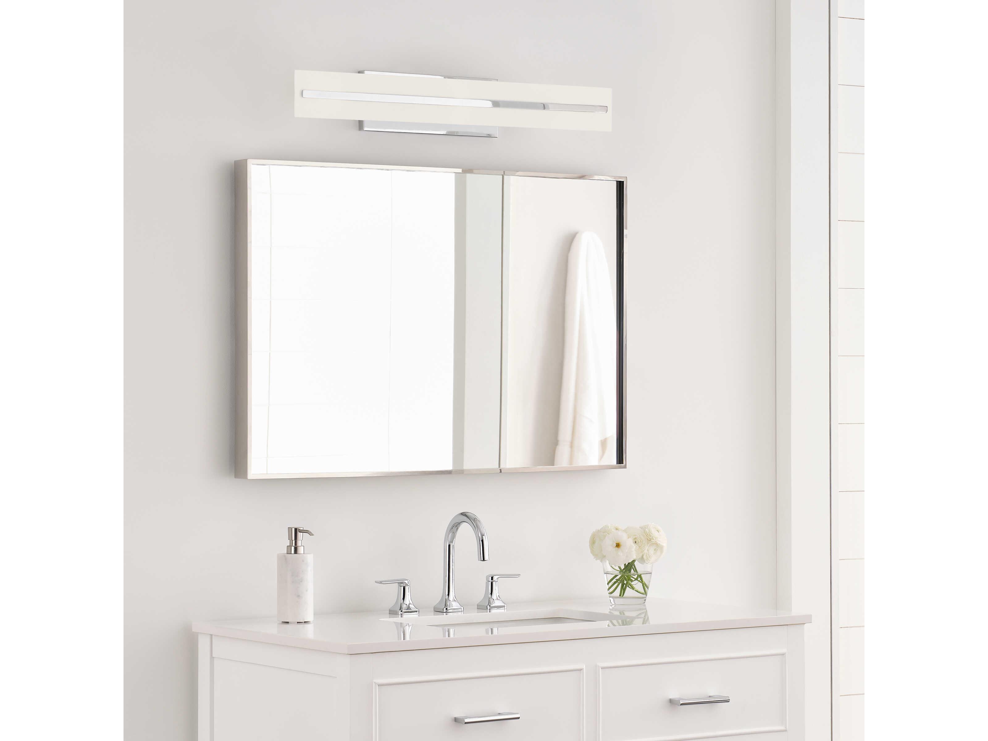 Visual Comfort Studio Dex 3-Light Chrome Vanity Light