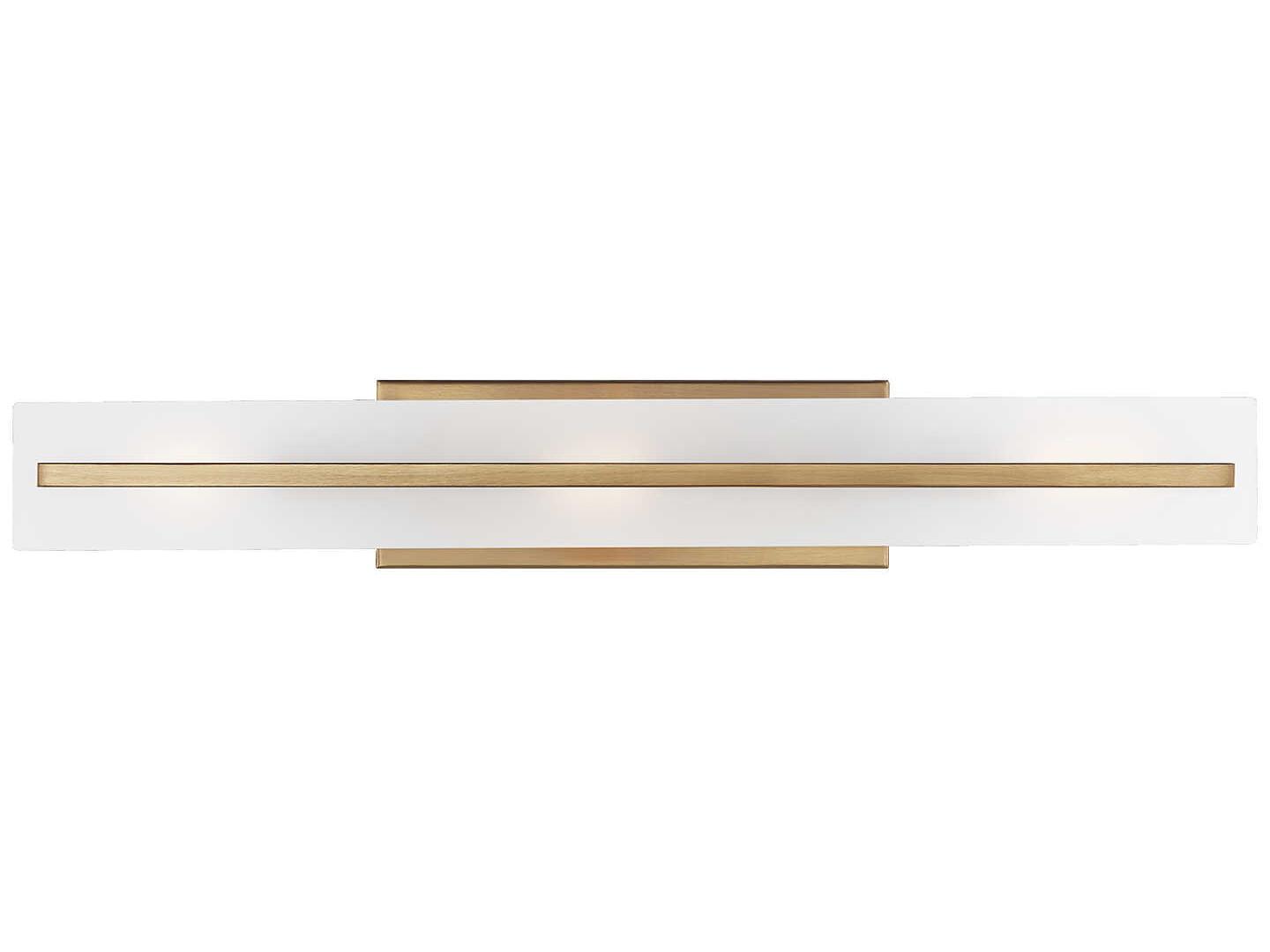 Visual Comfort Studio Dex 3-Light Satin Brass Vanity Light
