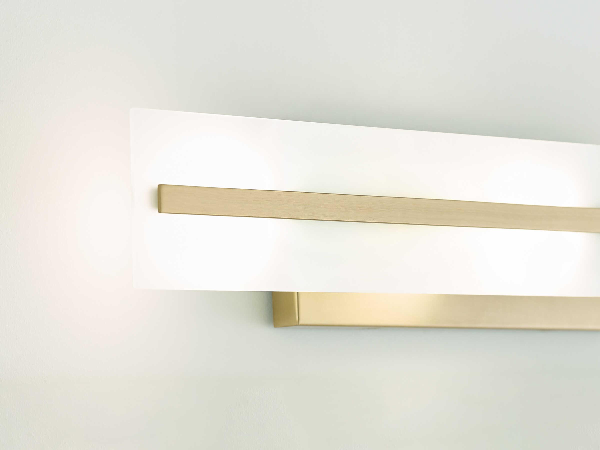Visual Comfort Studio Dex 3-Light Satin Brass Vanity Light