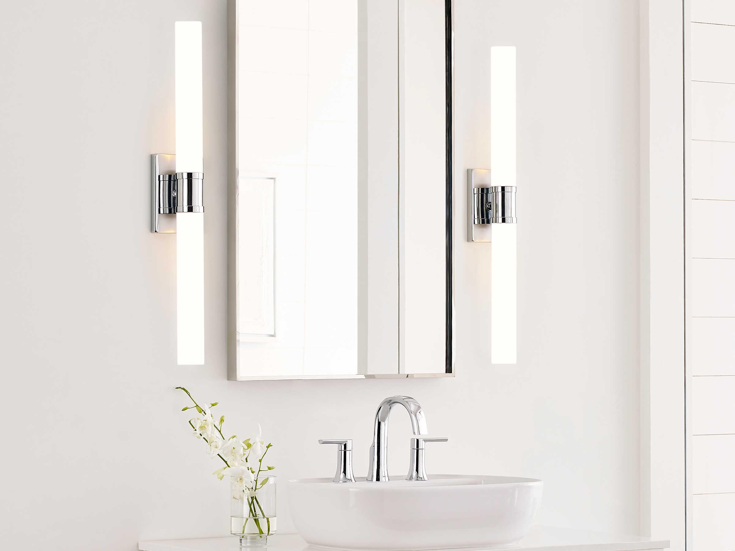 Visual Comfort Studio Keaton 2-Light Chrome Vanity Light