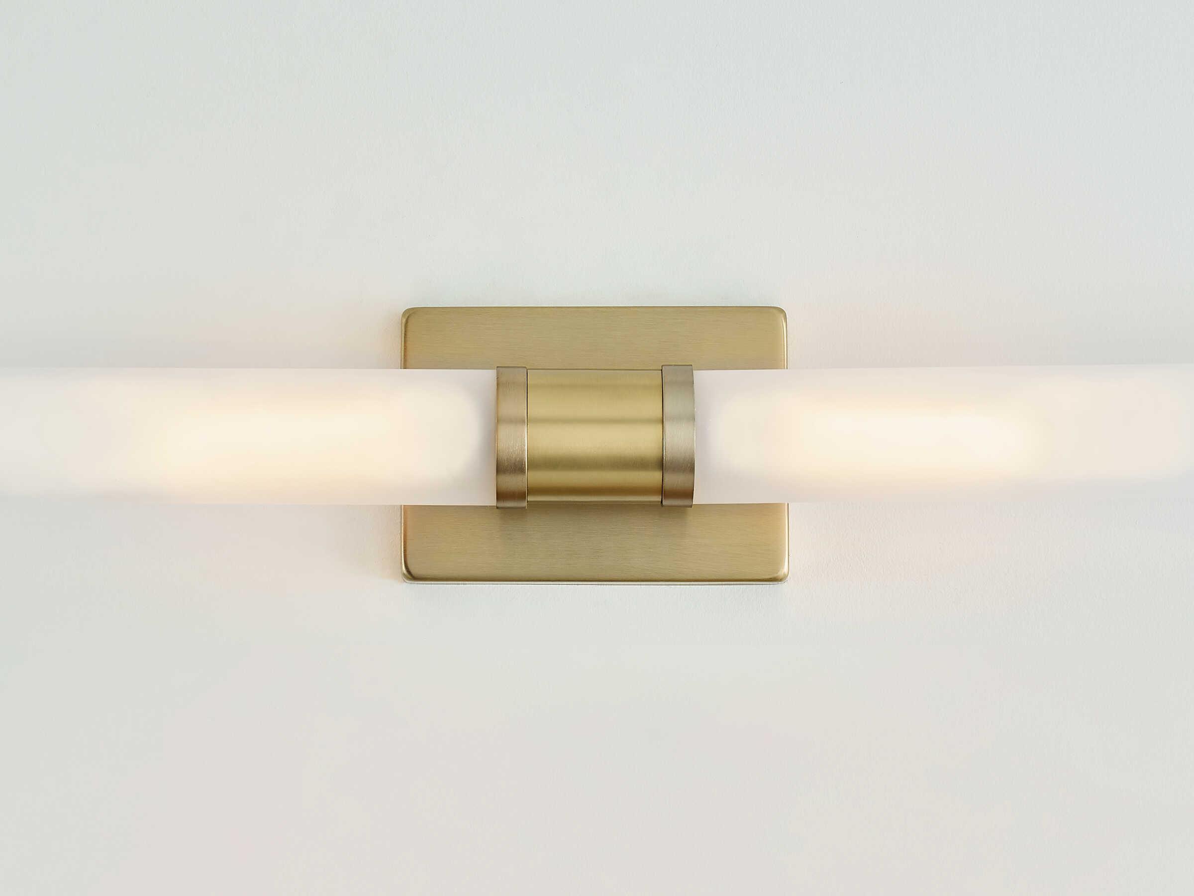 Visual Comfort Studio Keaton 2-Light Satin Brass Vanity Light