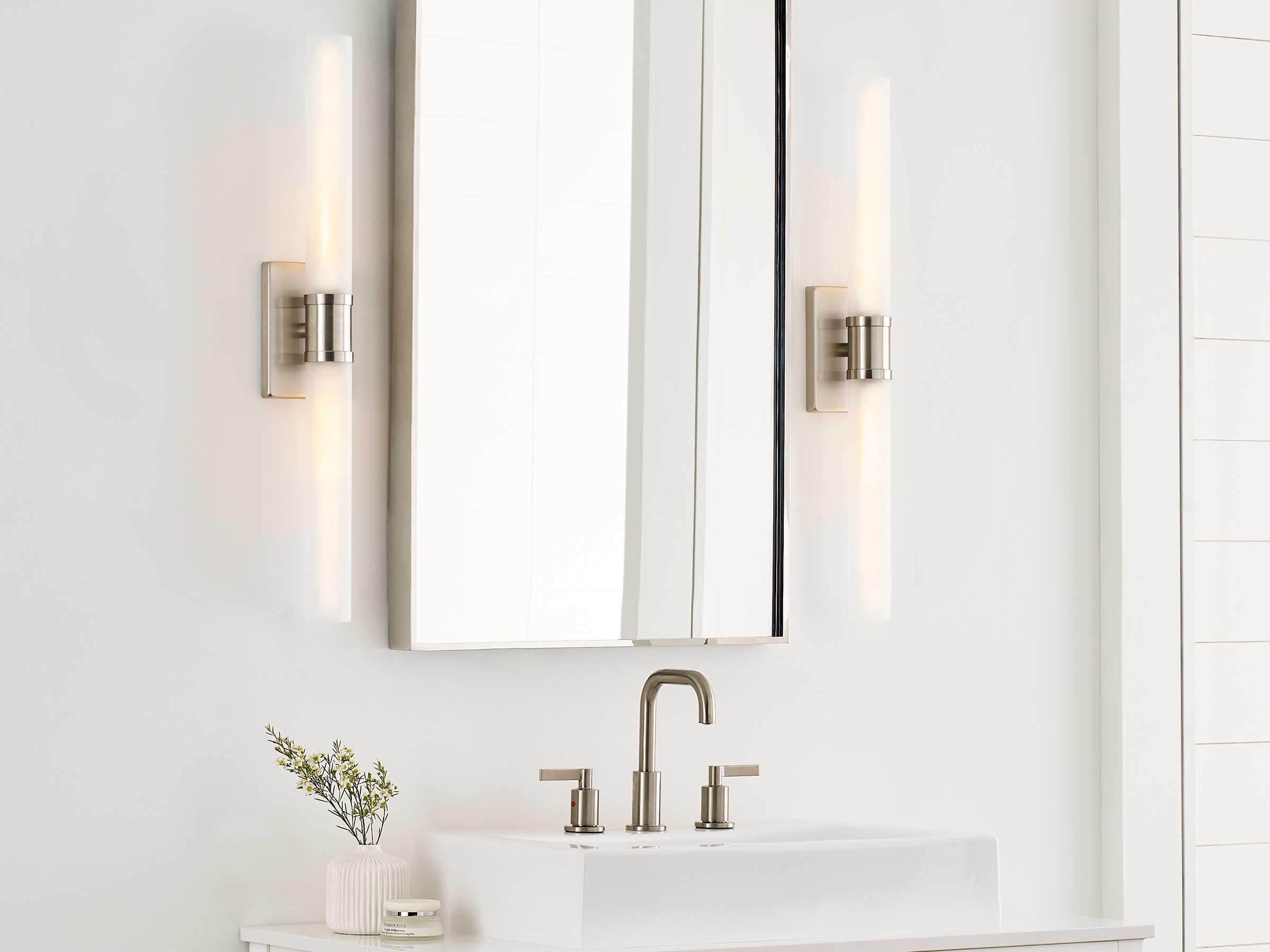 Visual Comfort Studio Keaton 2-Light Brushed Nickel Vanity Light