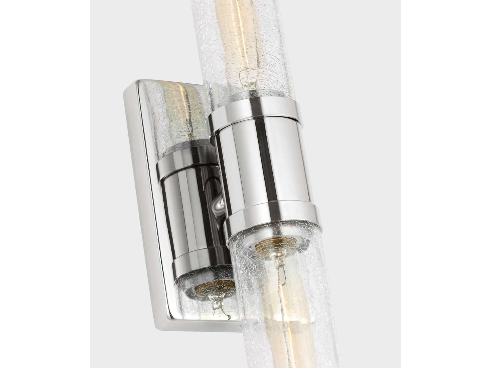 Visual Comfort Studio Keaton 2-Light Chrome Vanity Light