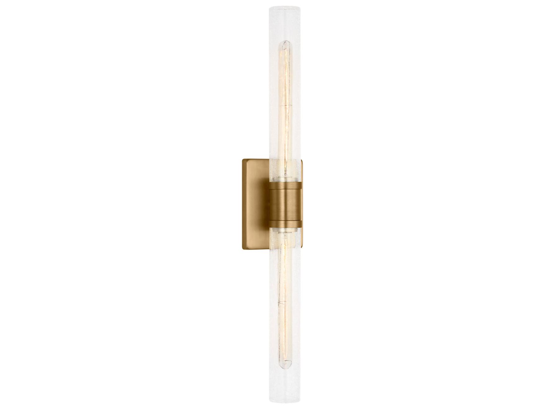 Visual Comfort Studio Keaton 2-Light Satin Brass Vanity Light