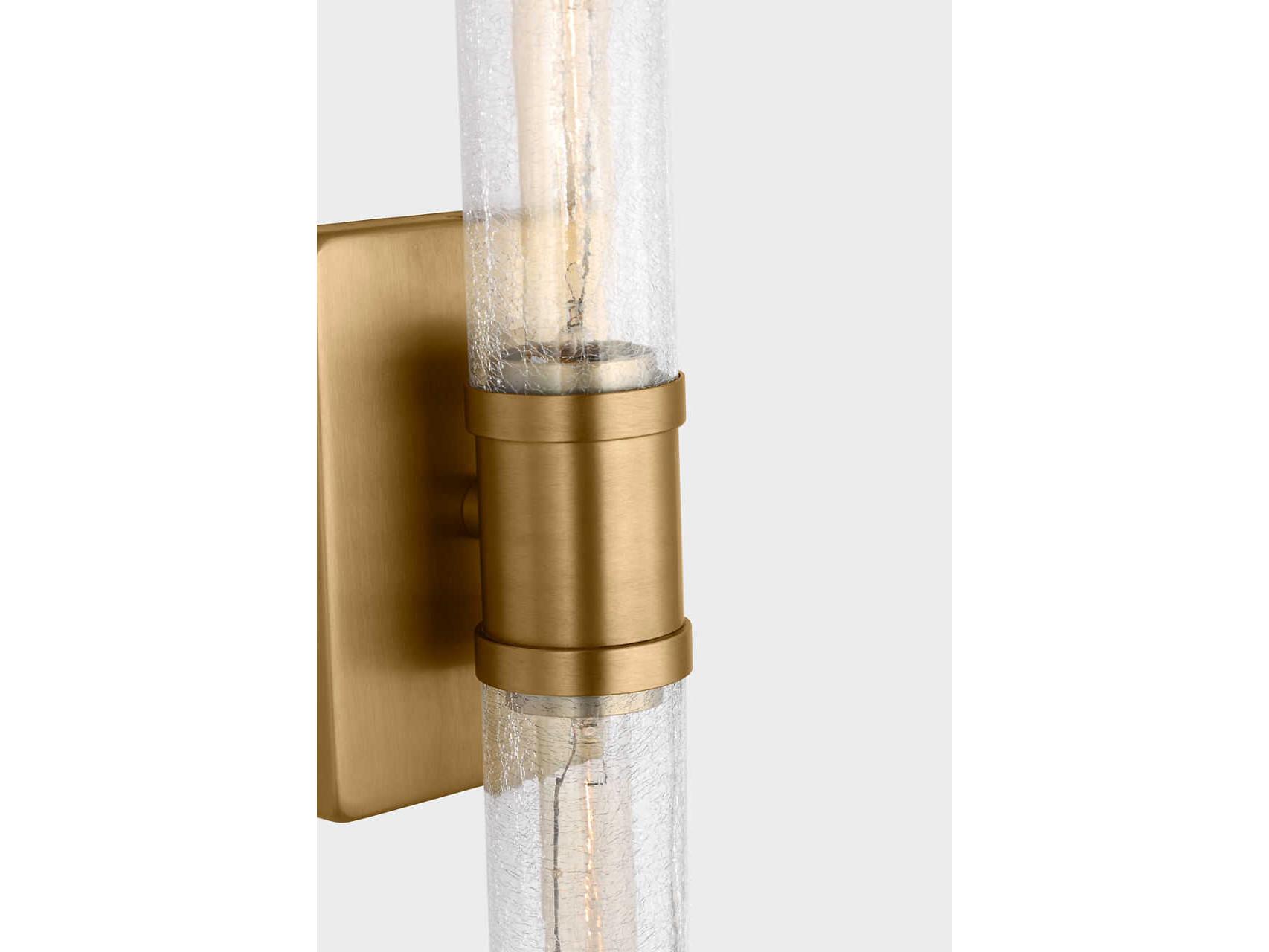 Visual Comfort Studio Keaton 2-Light Satin Brass Vanity Light