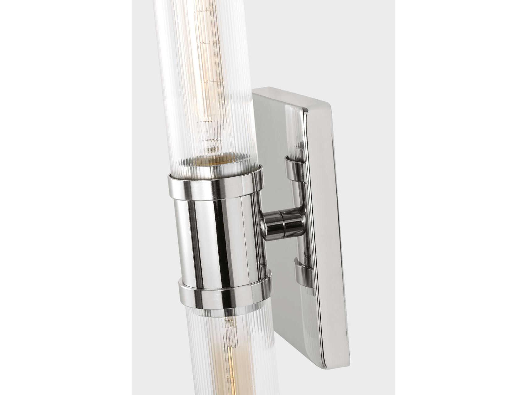 Visual Comfort Studio Keaton 2-Light Chrome Vanity Light