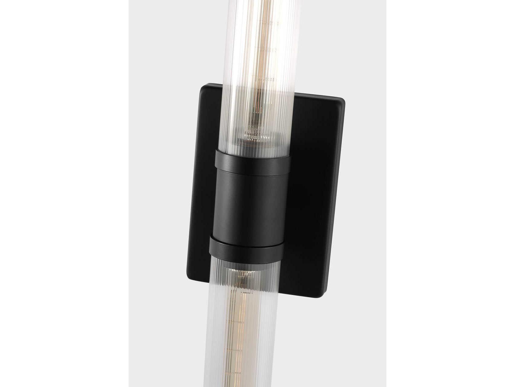 Visual Comfort Studio Keaton 2-Light Midnight Black Vanity Light