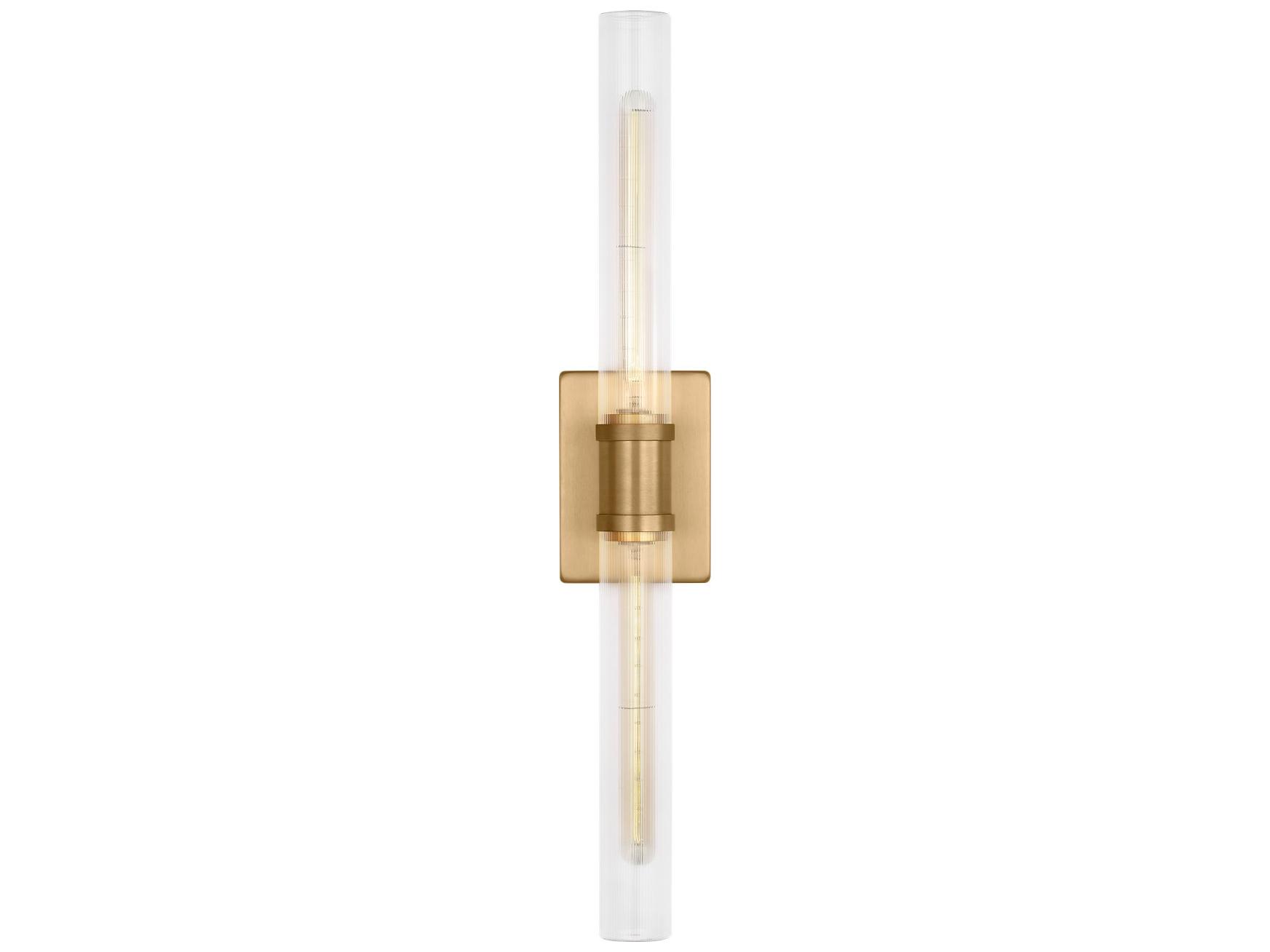 Visual Comfort Studio Keaton 2-Light Satin Brass Vanity Light